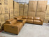 Arlo Modular Lounge With 2 Dual Motion Electric Recliners in Tan