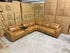 Arlo Modular Lounge With 2 Dual Motion Electric Recliners in Tan