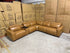 Arlo Modular Lounge With 2 Dual Motion Electric Recliners in Tan