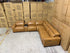 Arlo Modular Lounge With 2 Dual Motion Electric Recliners in Tan