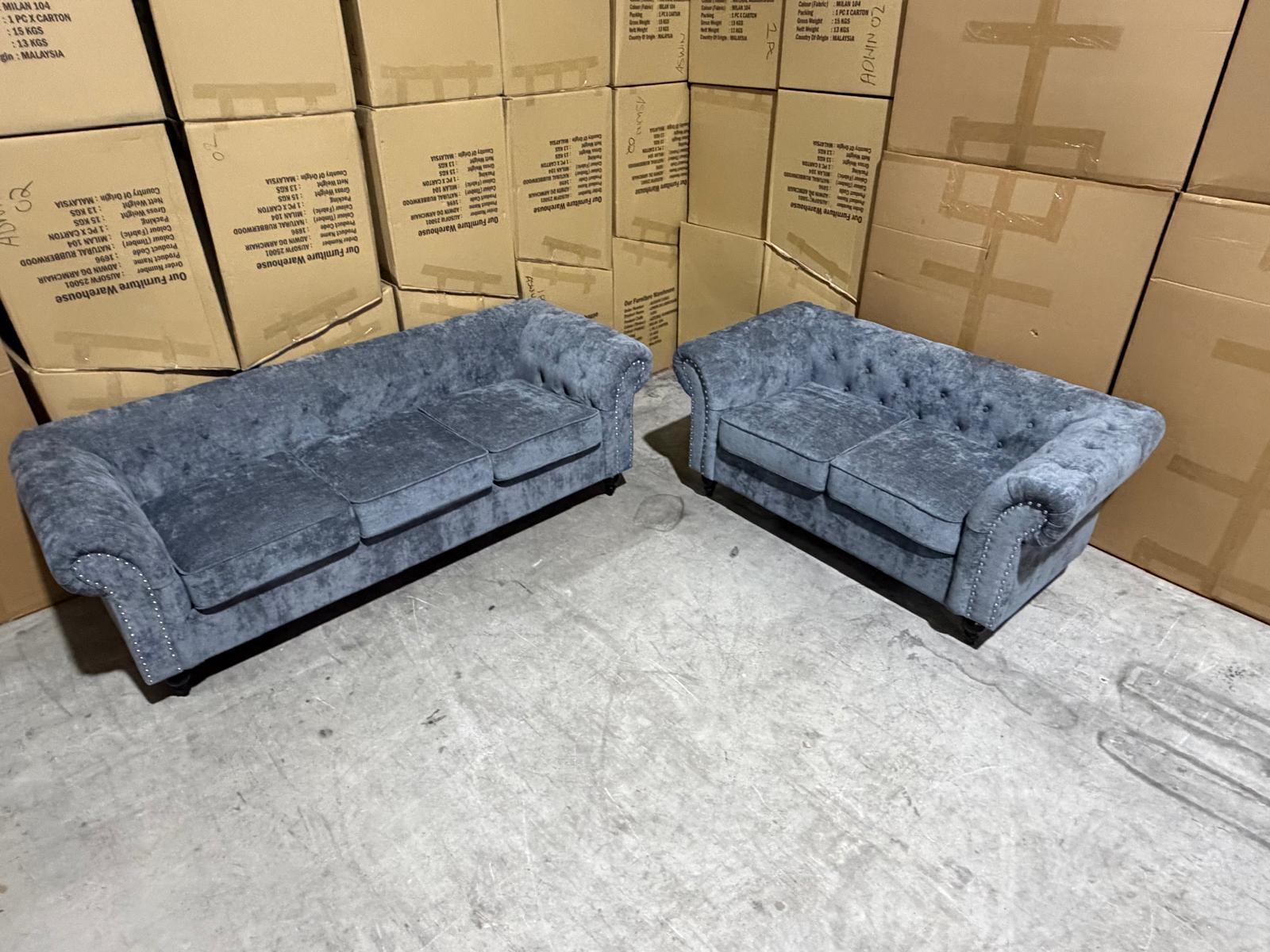 Jester 3+2 Seater Lounge Package in Licorice