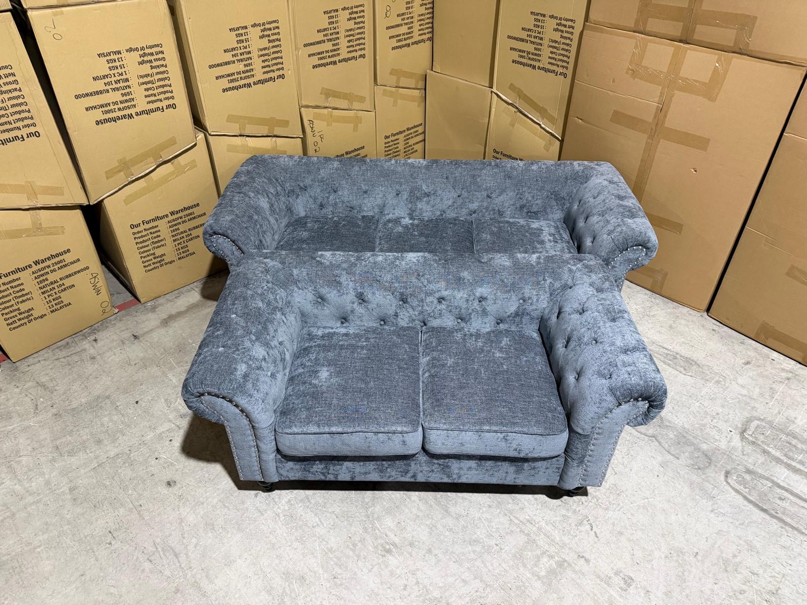 Jester 3+2 Seater Lounge Package in Licorice