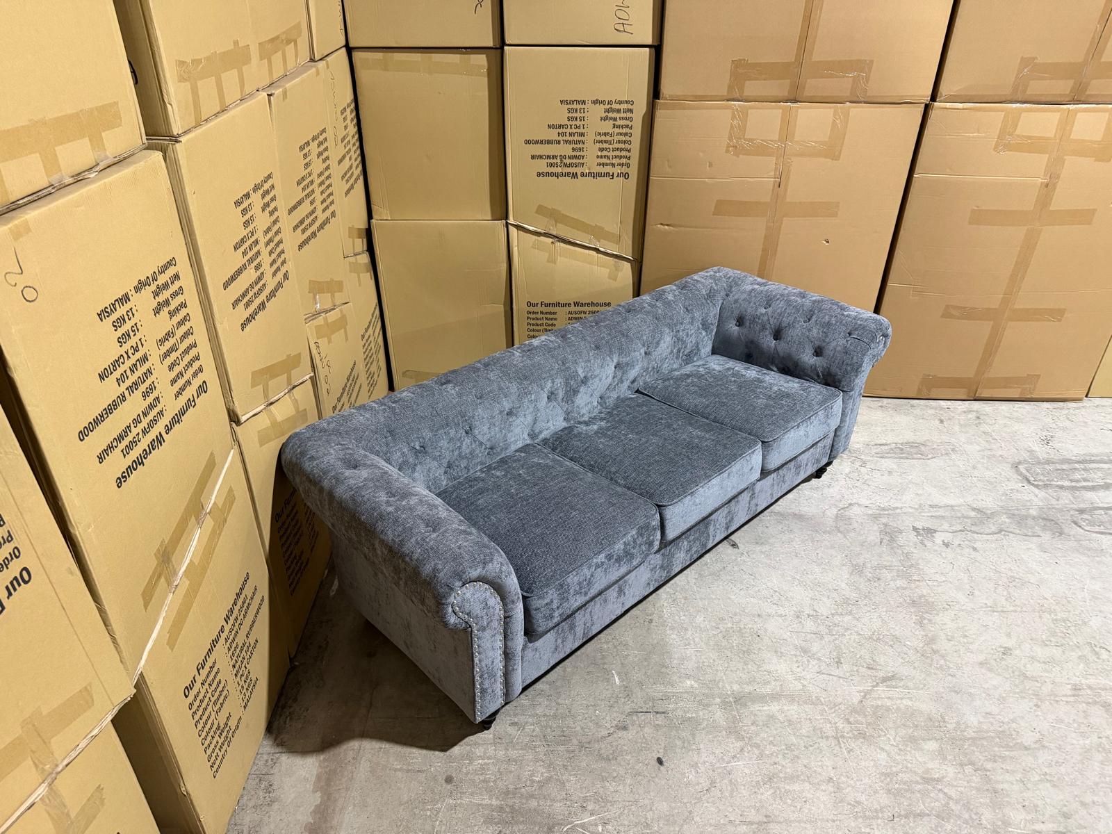 Jester 3+2 Seater Lounge Package in Licorice