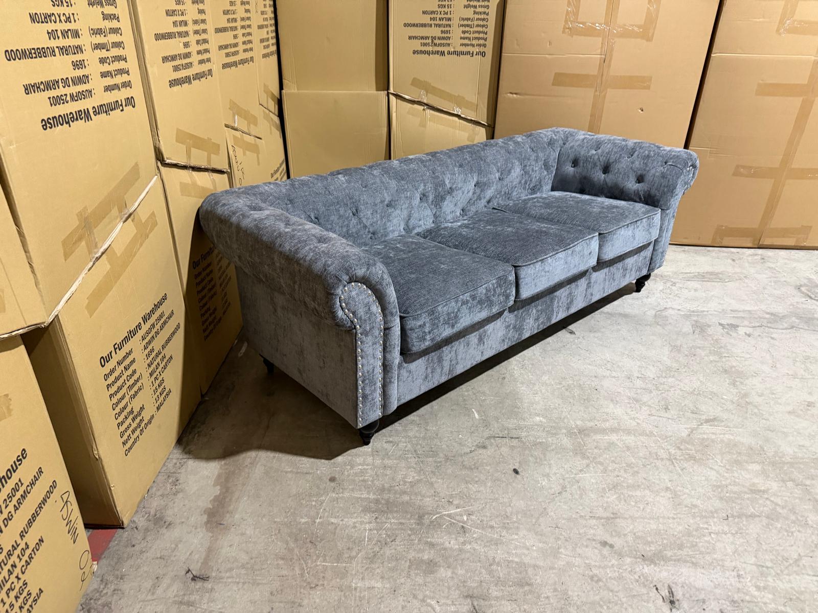 Jester 3+2 Seater Lounge Package in Licorice