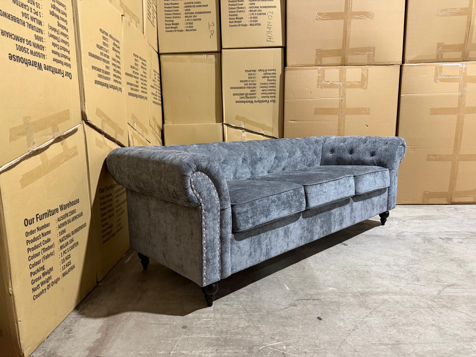 Jester 3+2 Seater Lounge Package in Licorice