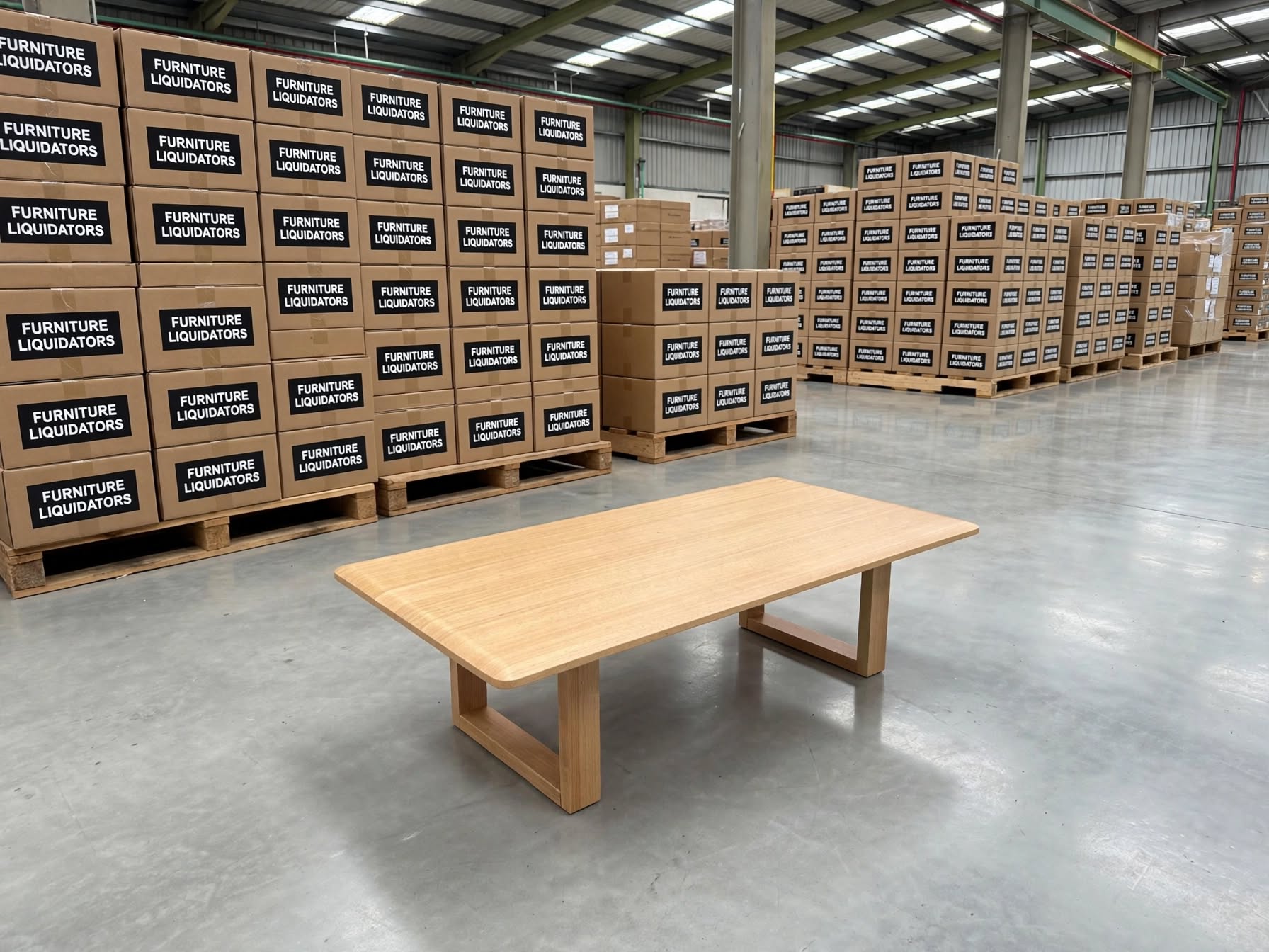 Mitcham Coffee Table in natural Tassie Oak Dining Range