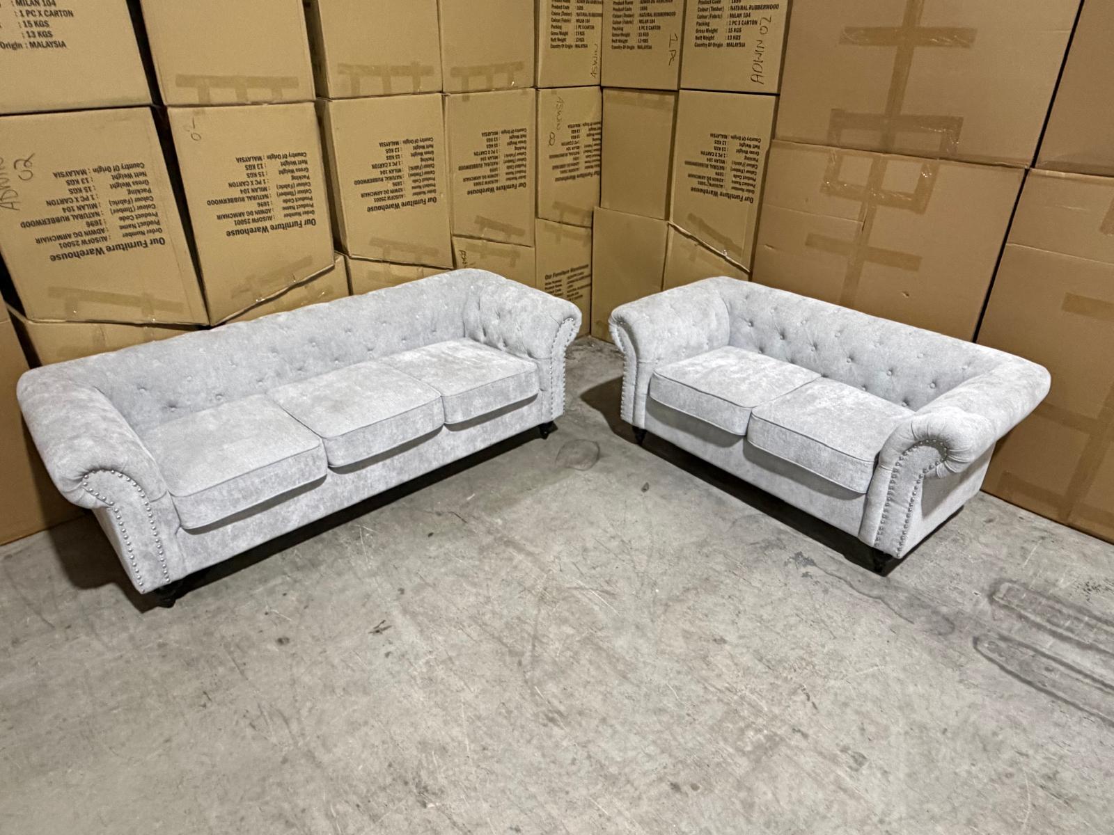 Jester 3+2 Seater Lounges Package In Fifty Shades