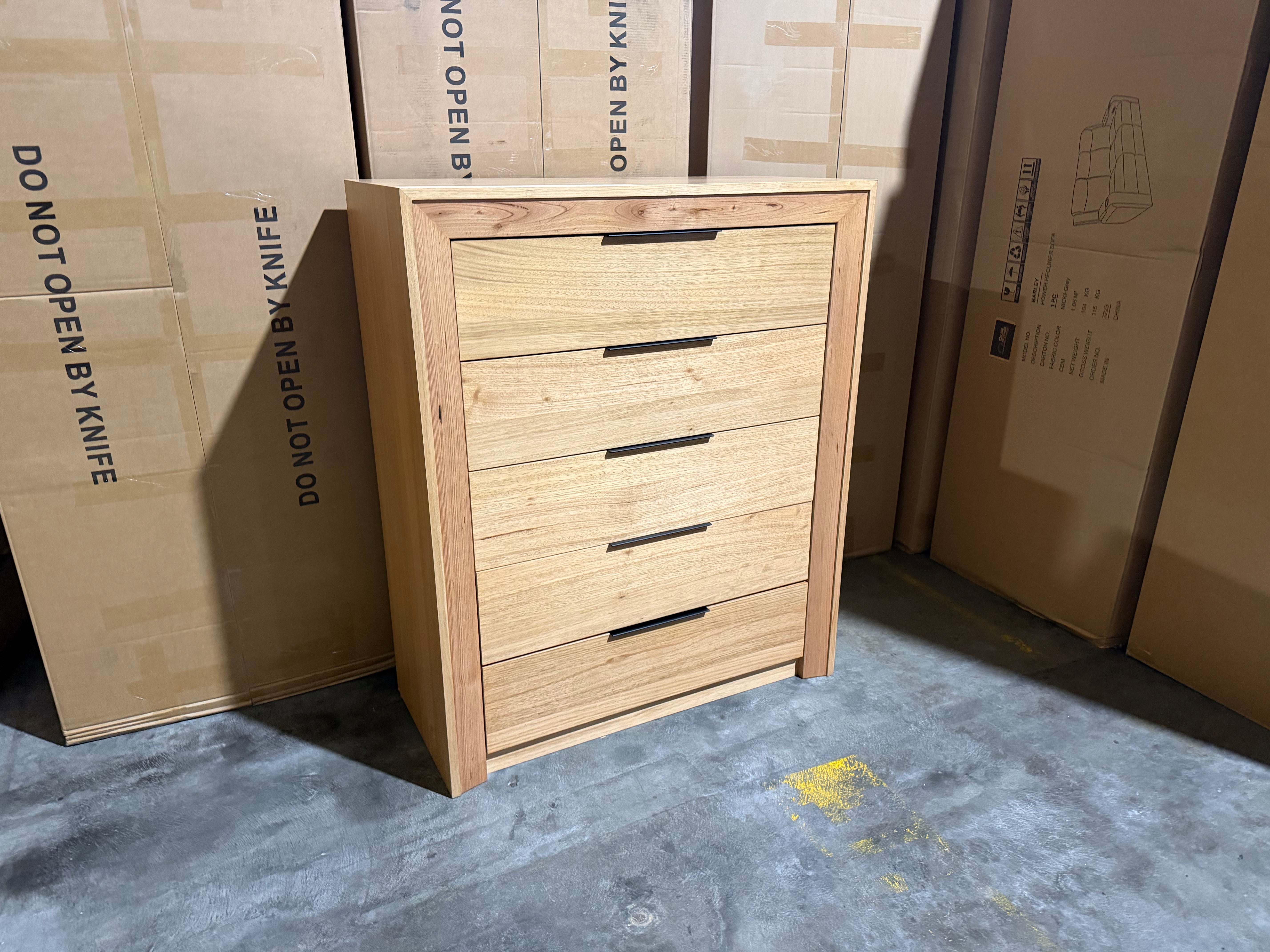 Ottawa Bedroom Range Tallboy In Tassie Oak