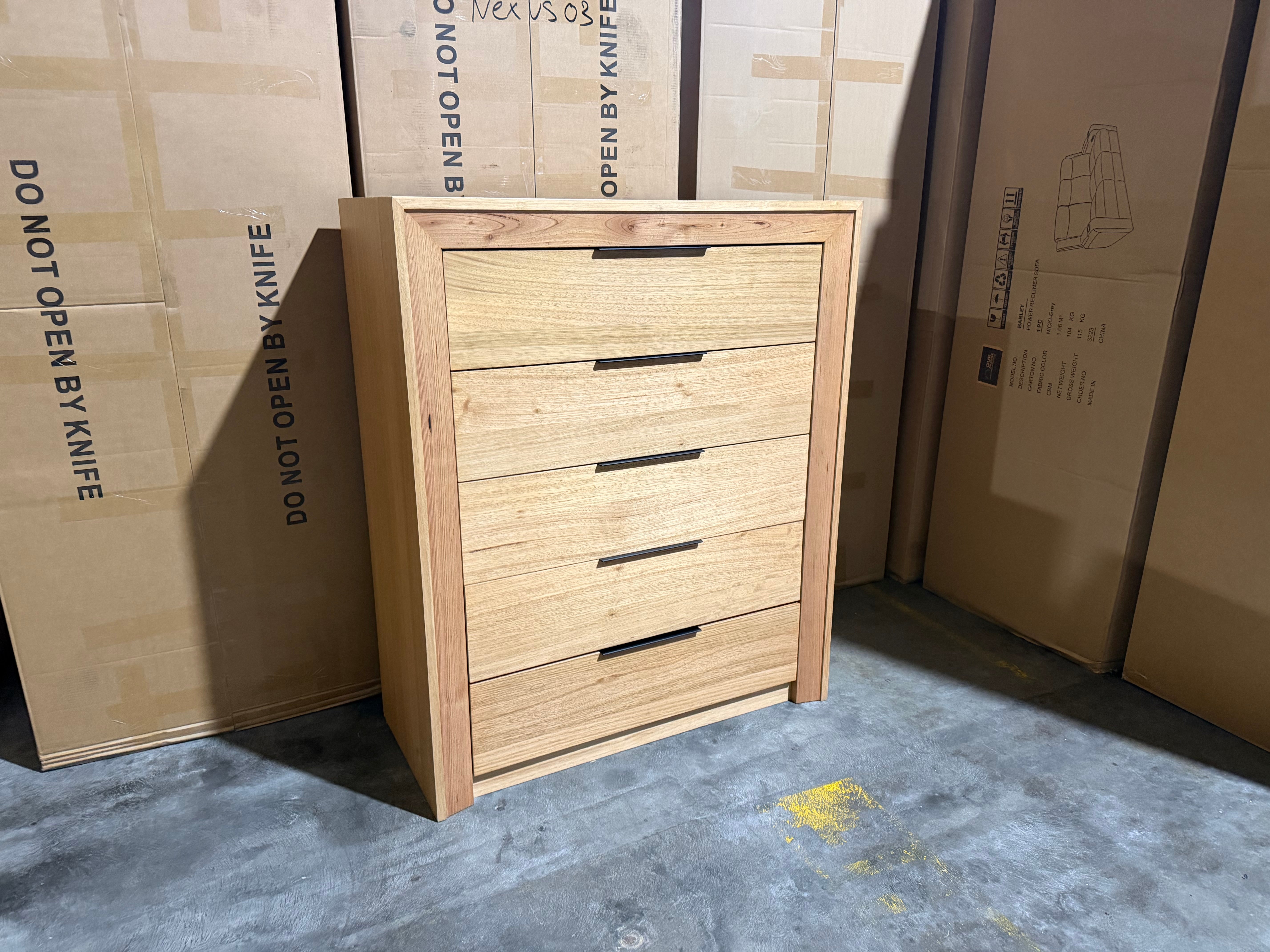 Ottawa Bedroom Range Tallboy In Tassie Oak