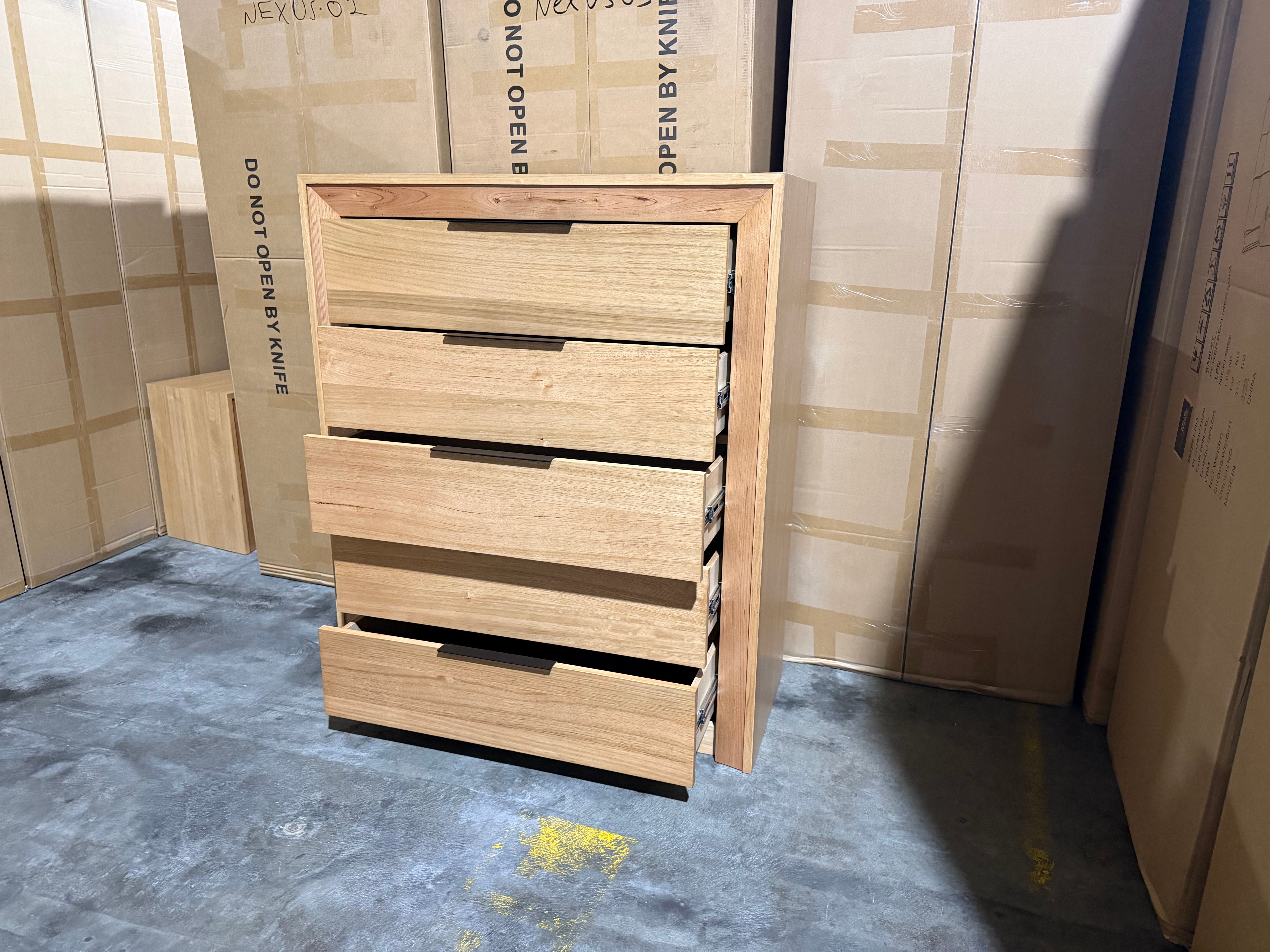 Ottawa Bedroom Range Tallboy In Tassie Oak