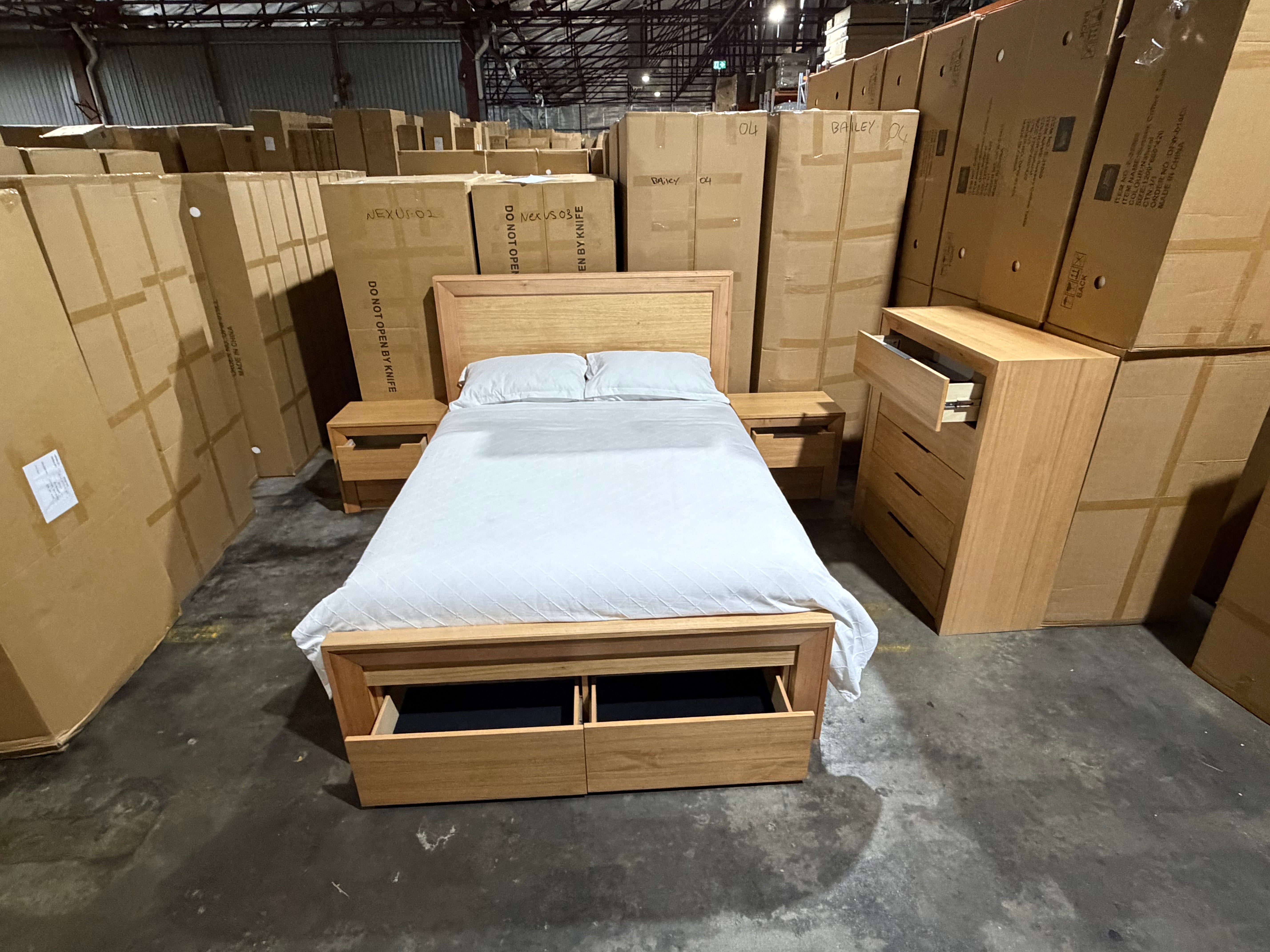 Ottawa Queen Size 4 Pce Tallboy Package