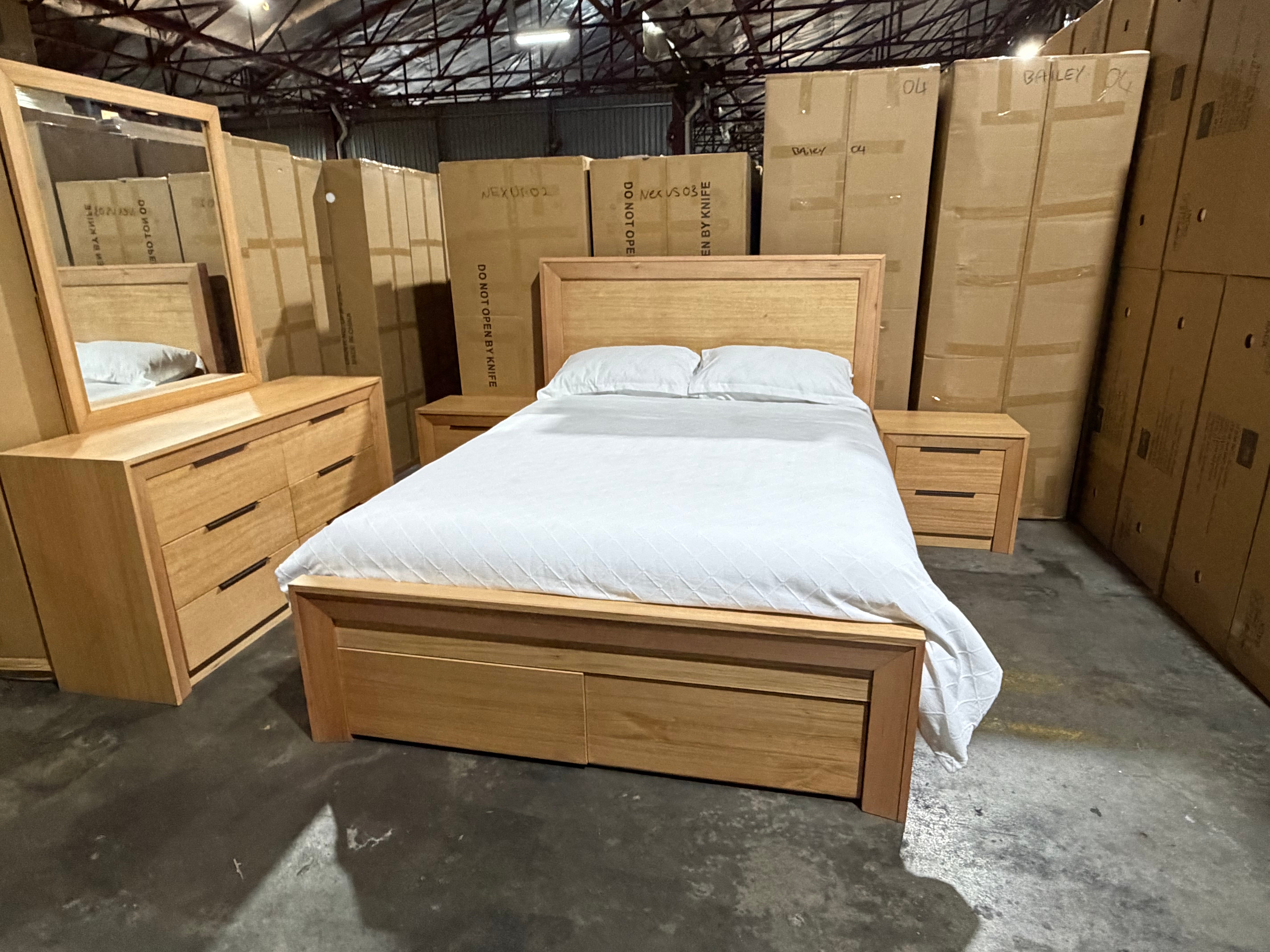 Ottawa Bedroom Range Queen Size 4 Pce Dresser Package