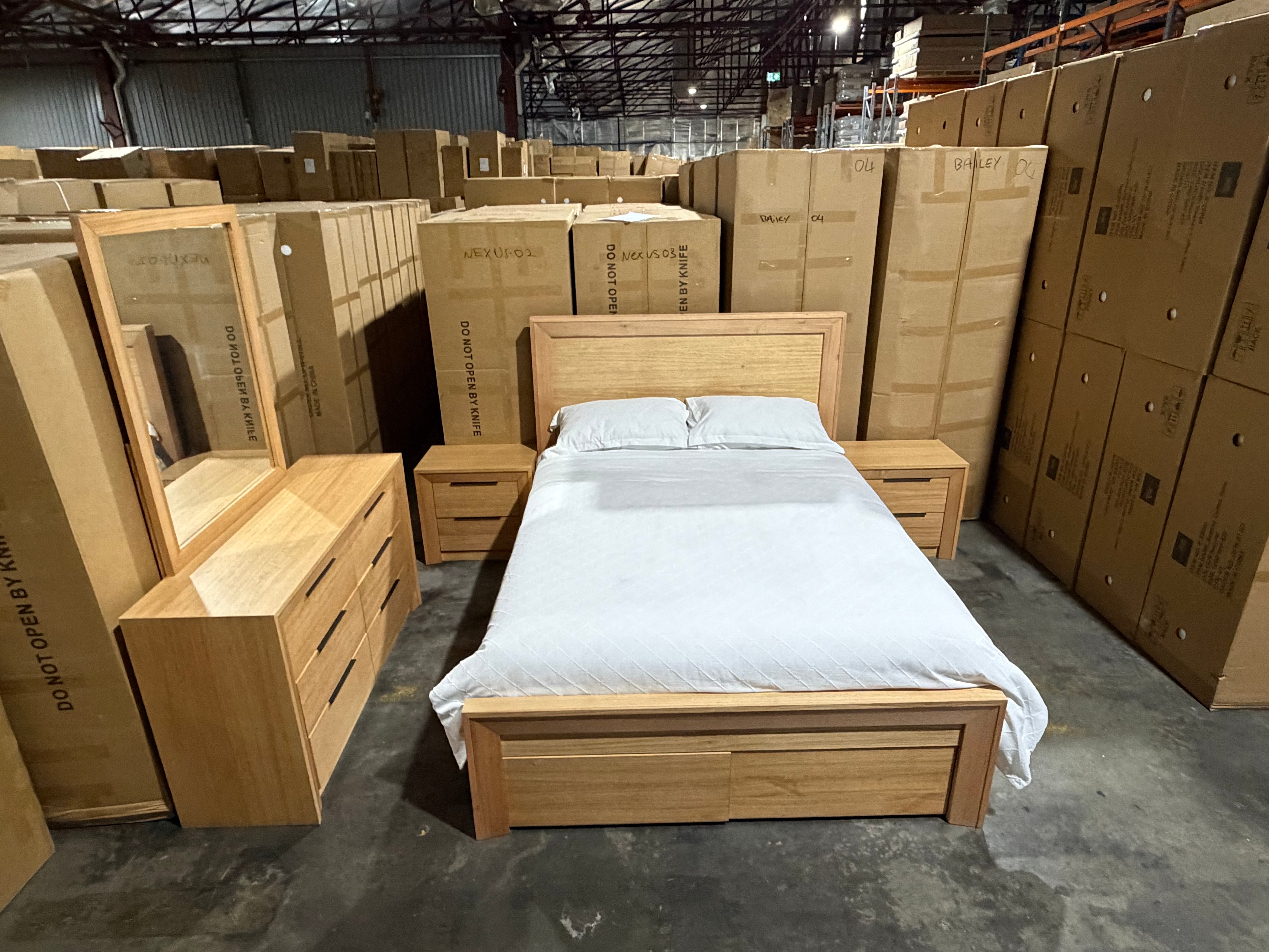Ottawa Bedroom Range Queen Size 4 Pce Dresser Package