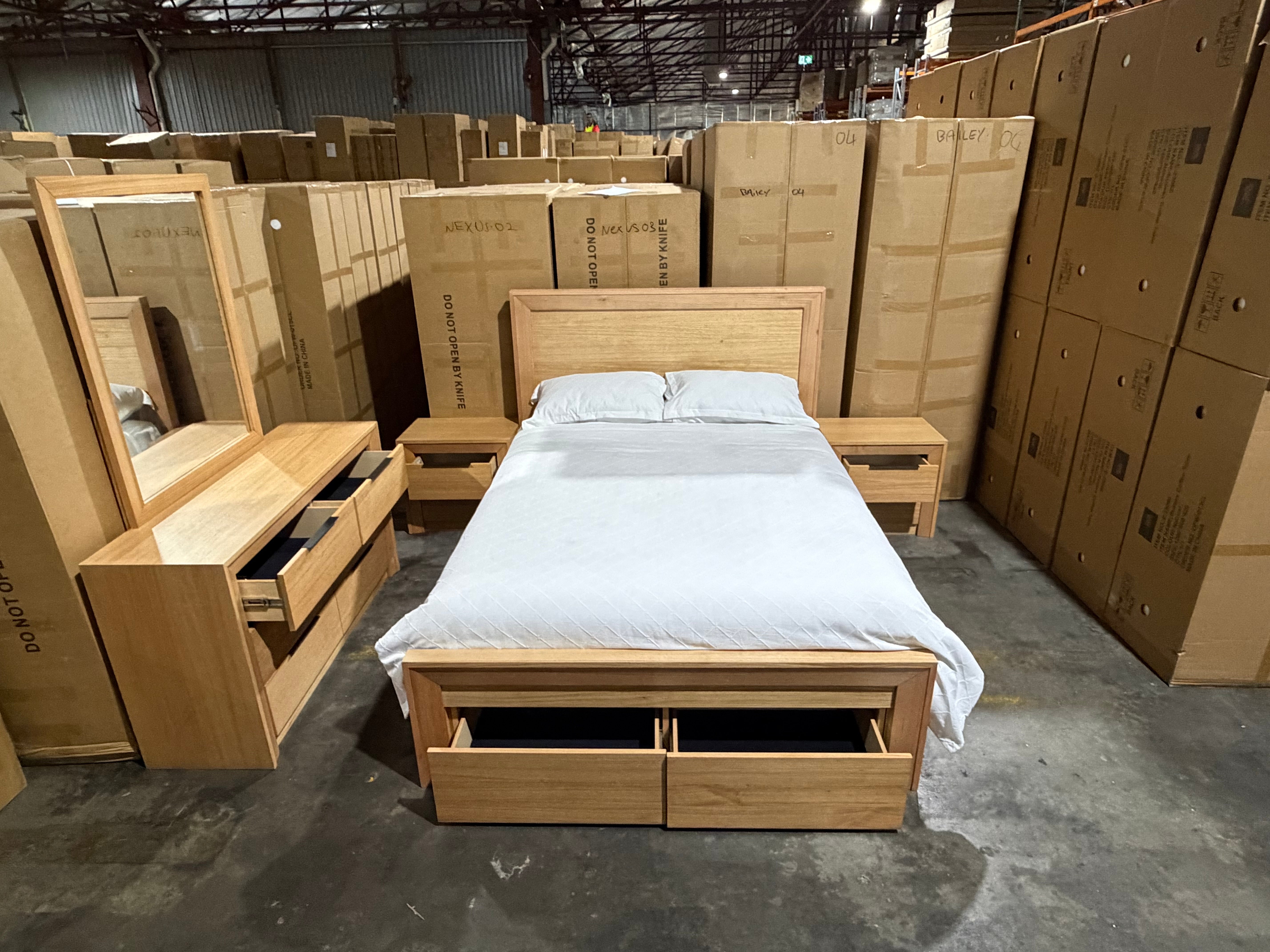 Ottawa Bedroom Range Queen Size 4 Pce Dresser Package
