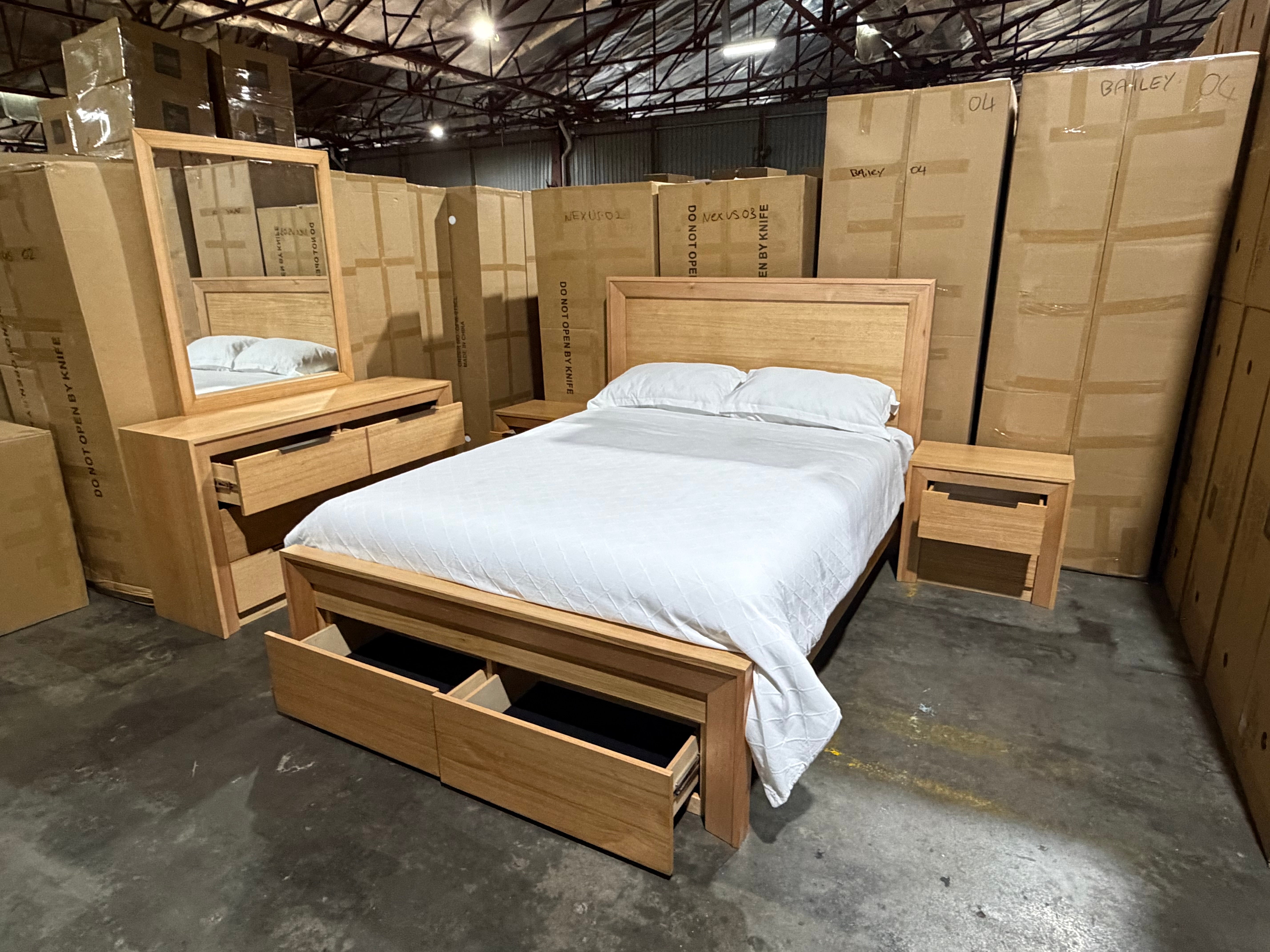 Ottawa Bedroom Range Queen Size 4 Pce Dresser Package