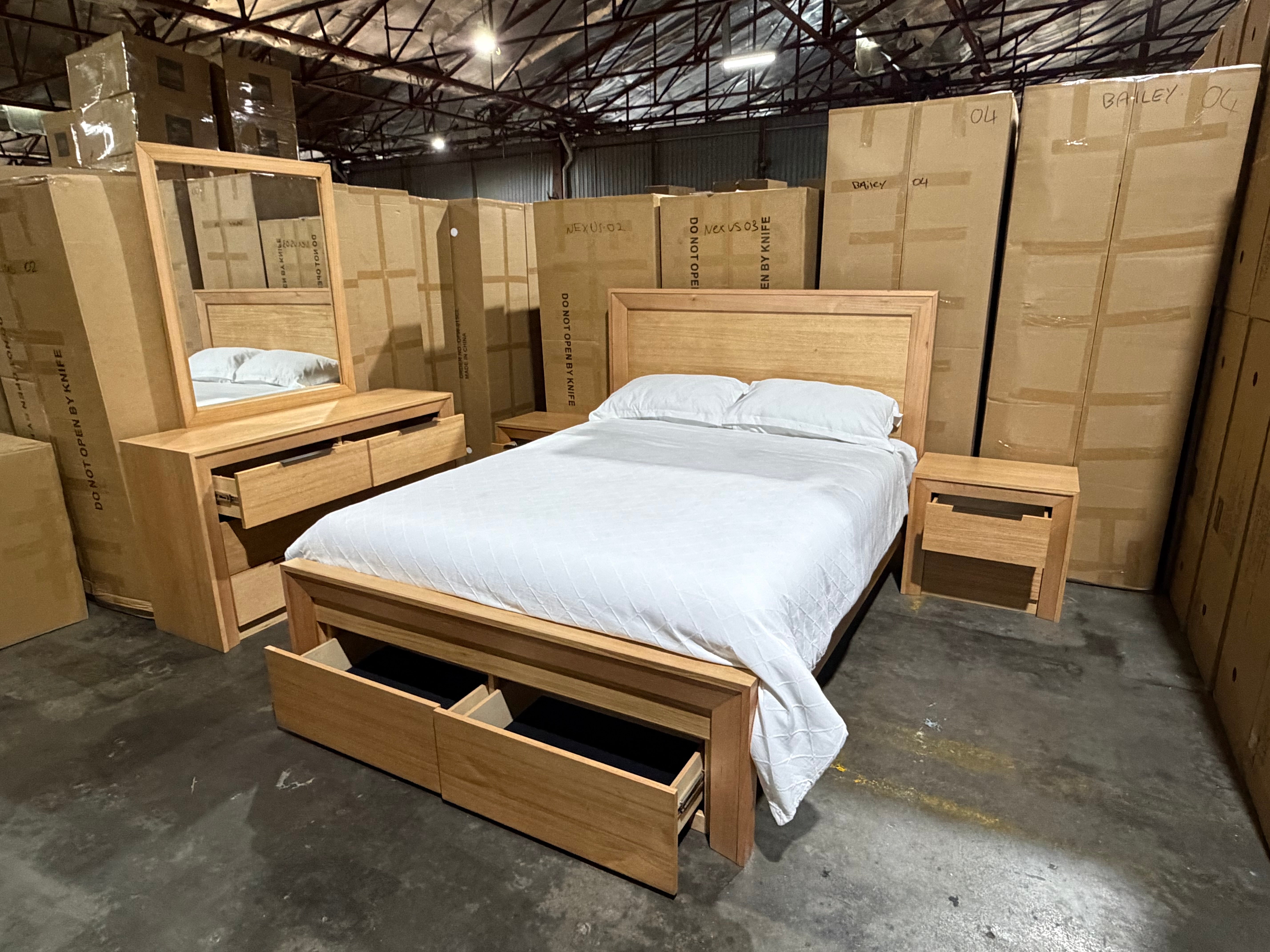 Ottawa Bedroom Range Queen Size 4 Pce Dresser Package