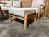 Sawyer 5pce Outdoor Lounge Dining Setting Table 3 Seater 2 X Chairs and 1 Foot Stool