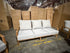 Sawyer 5pce Outdoor Lounge Dining Setting Table 3 Seater 2 X Chairs and 1 Foot Stool