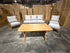 Sawyer 5pce Outdoor Lounge Dining Setting Table 3 Seater 2 X Chairs and 1 Foot Stool