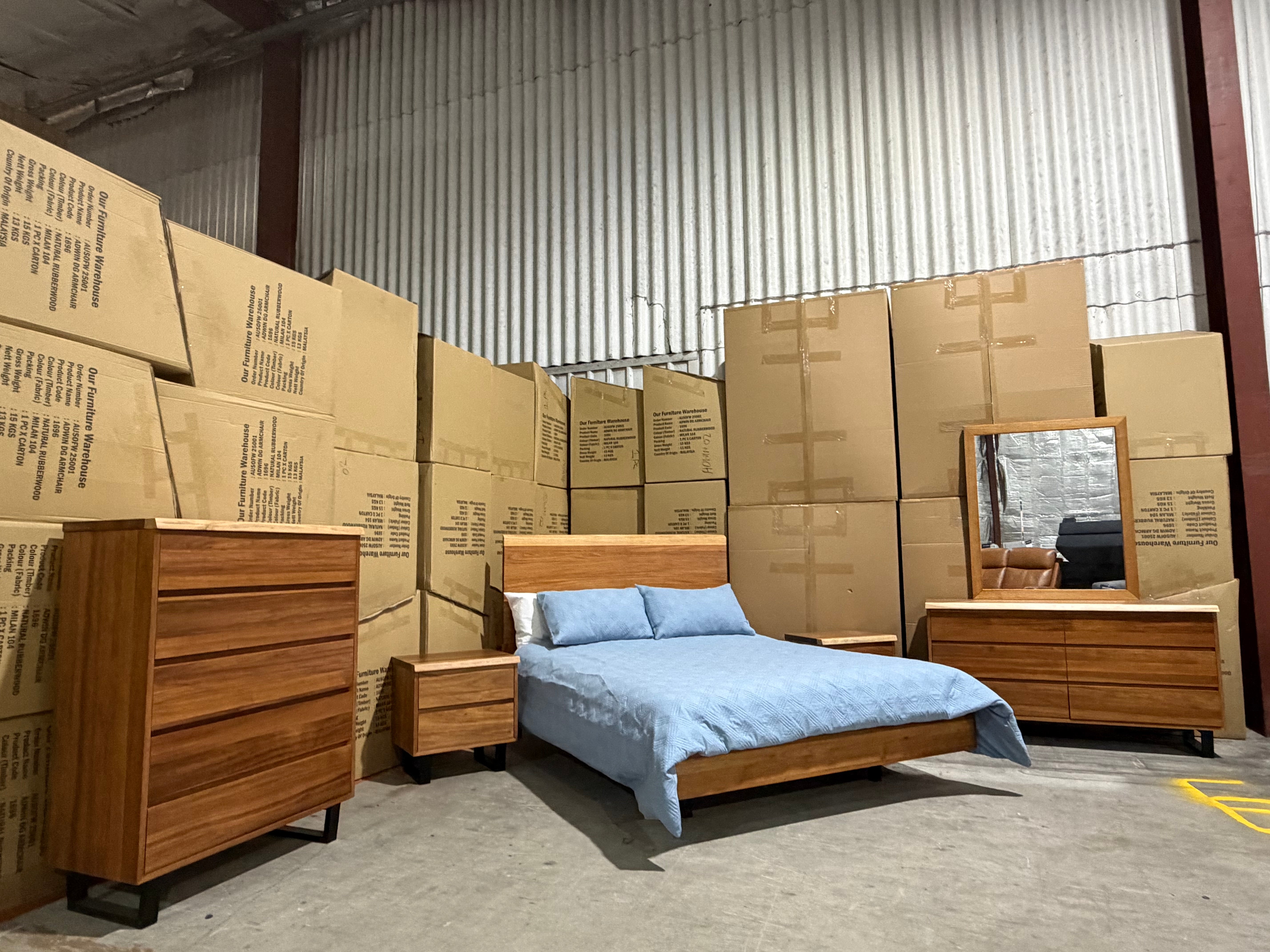 Highland 4 Piece Bedroom Tallboy suite