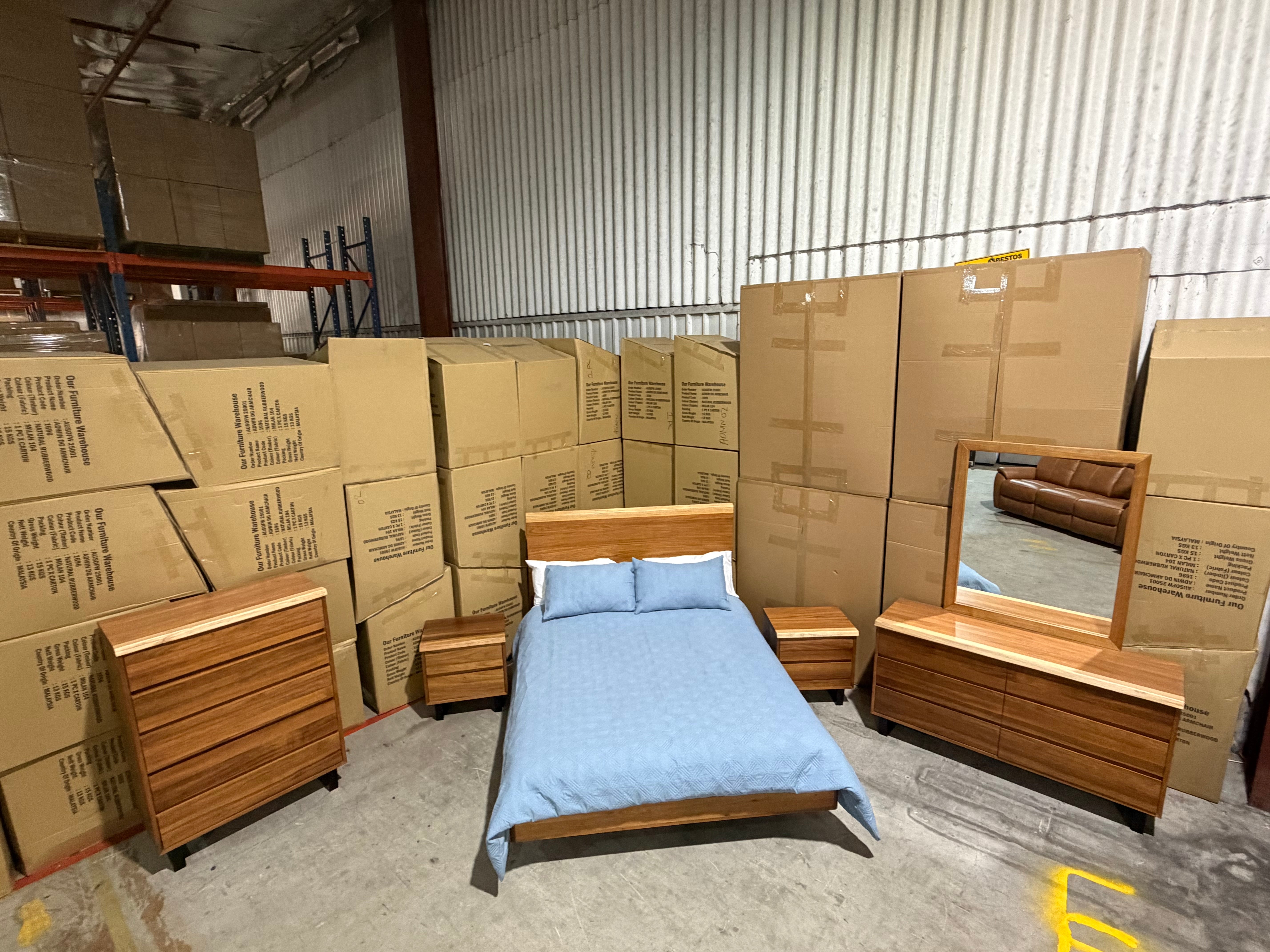 Highland 4 Piece Bedroom Tallboy suite