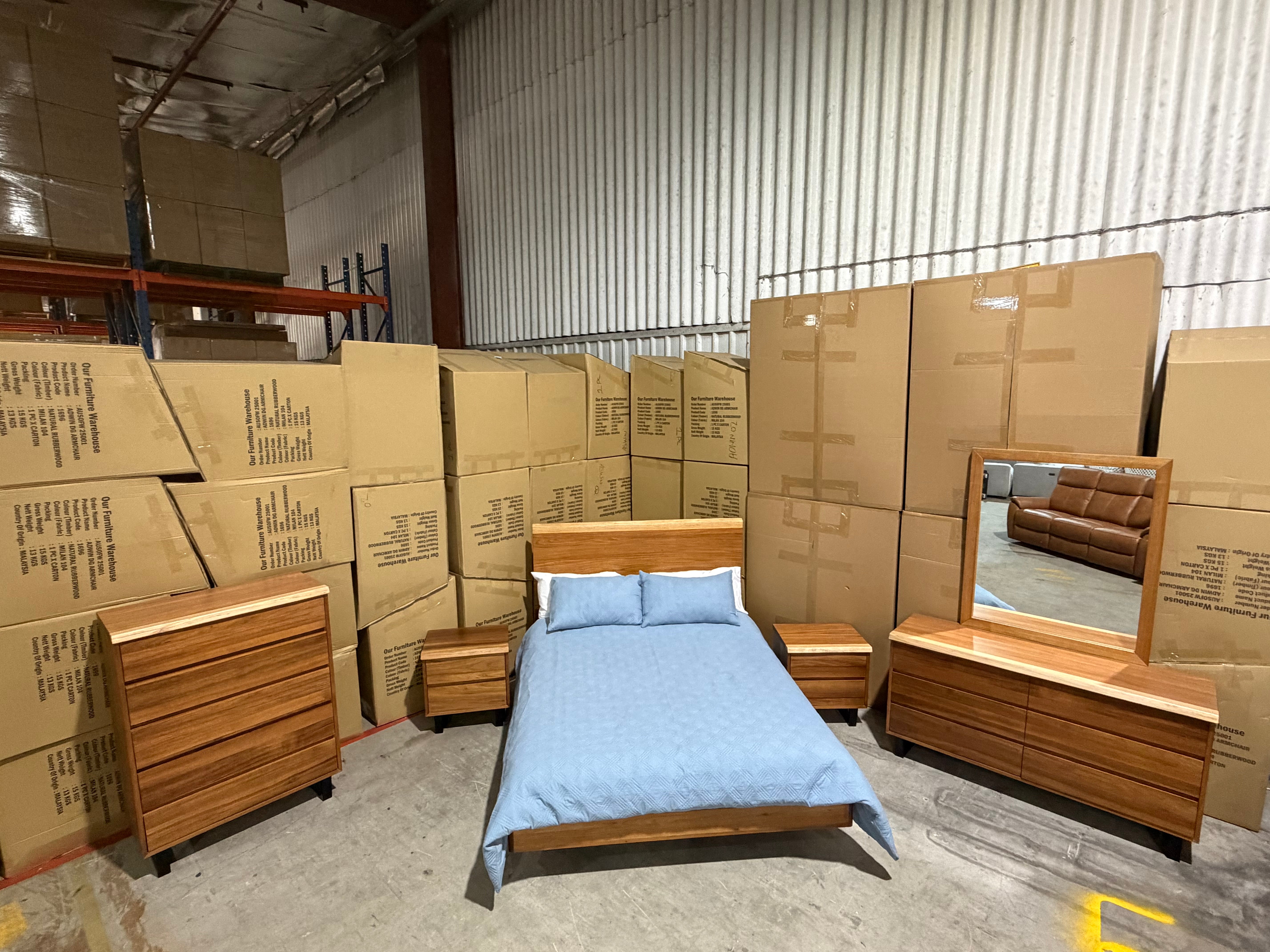 Highland 4 Piece Bedroom Dresser Suite