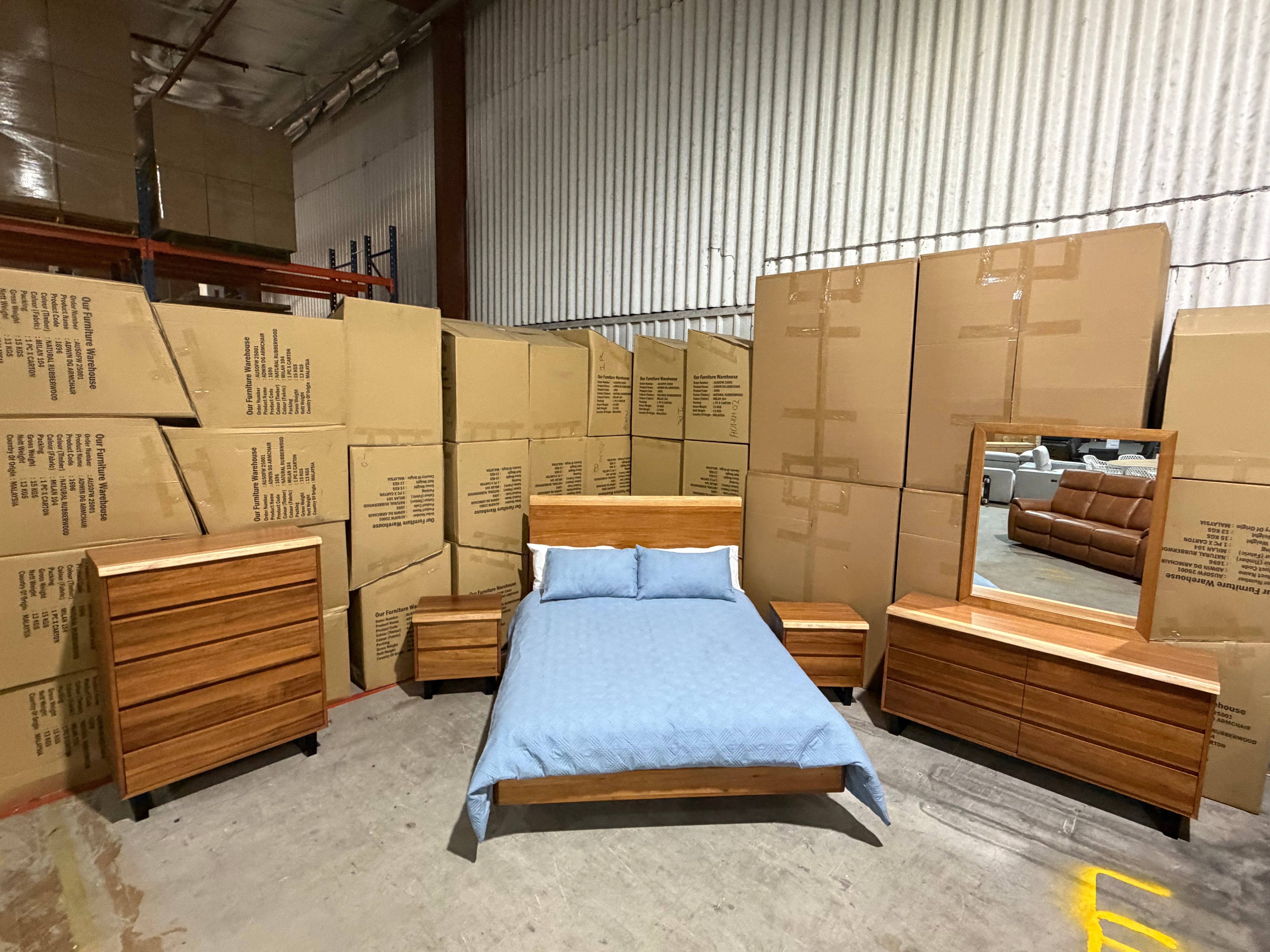 Highland 4 Piece Bedroom Dresser Suite