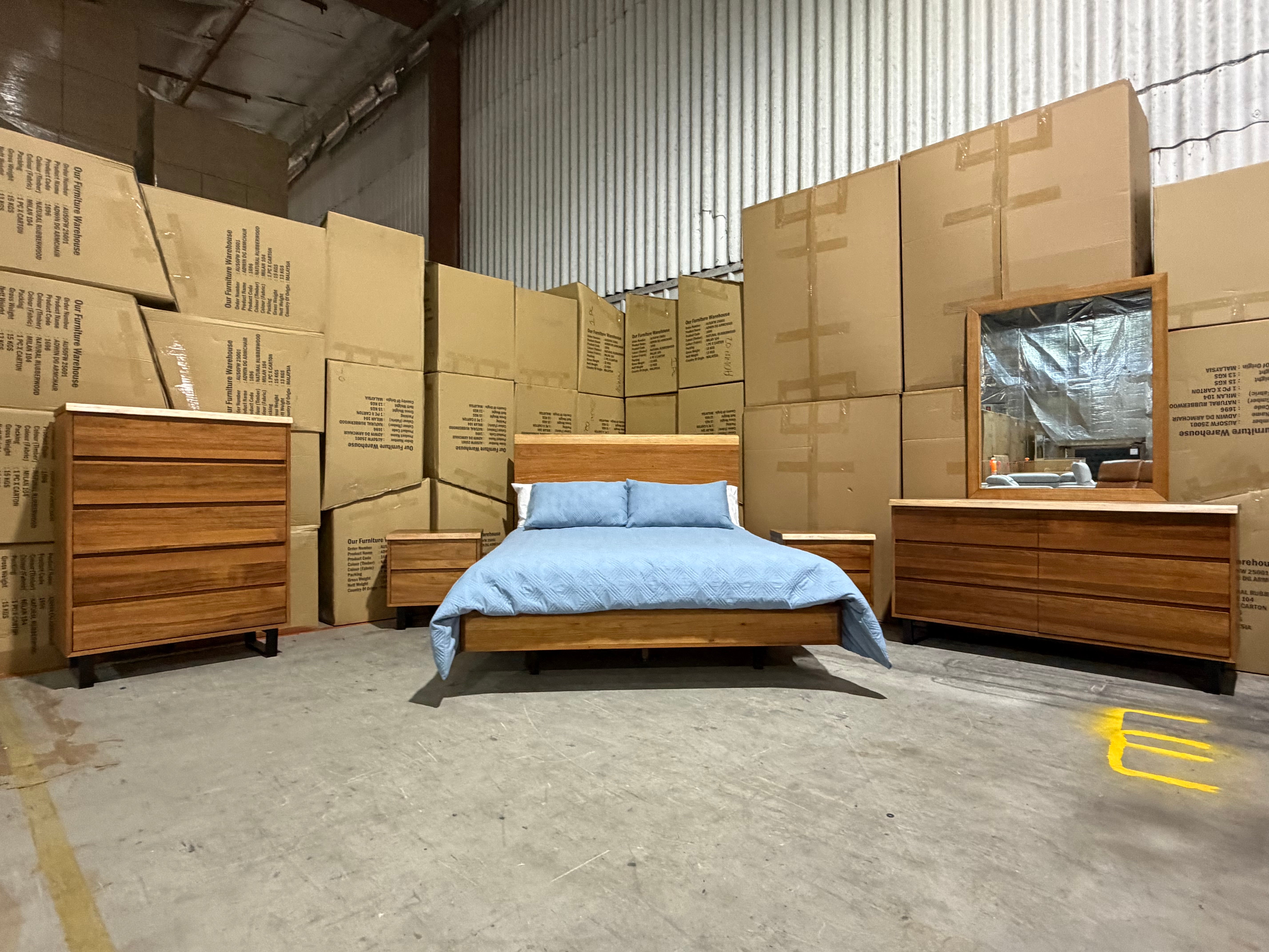 Highland 4 Piece Bedroom Tallboy suite