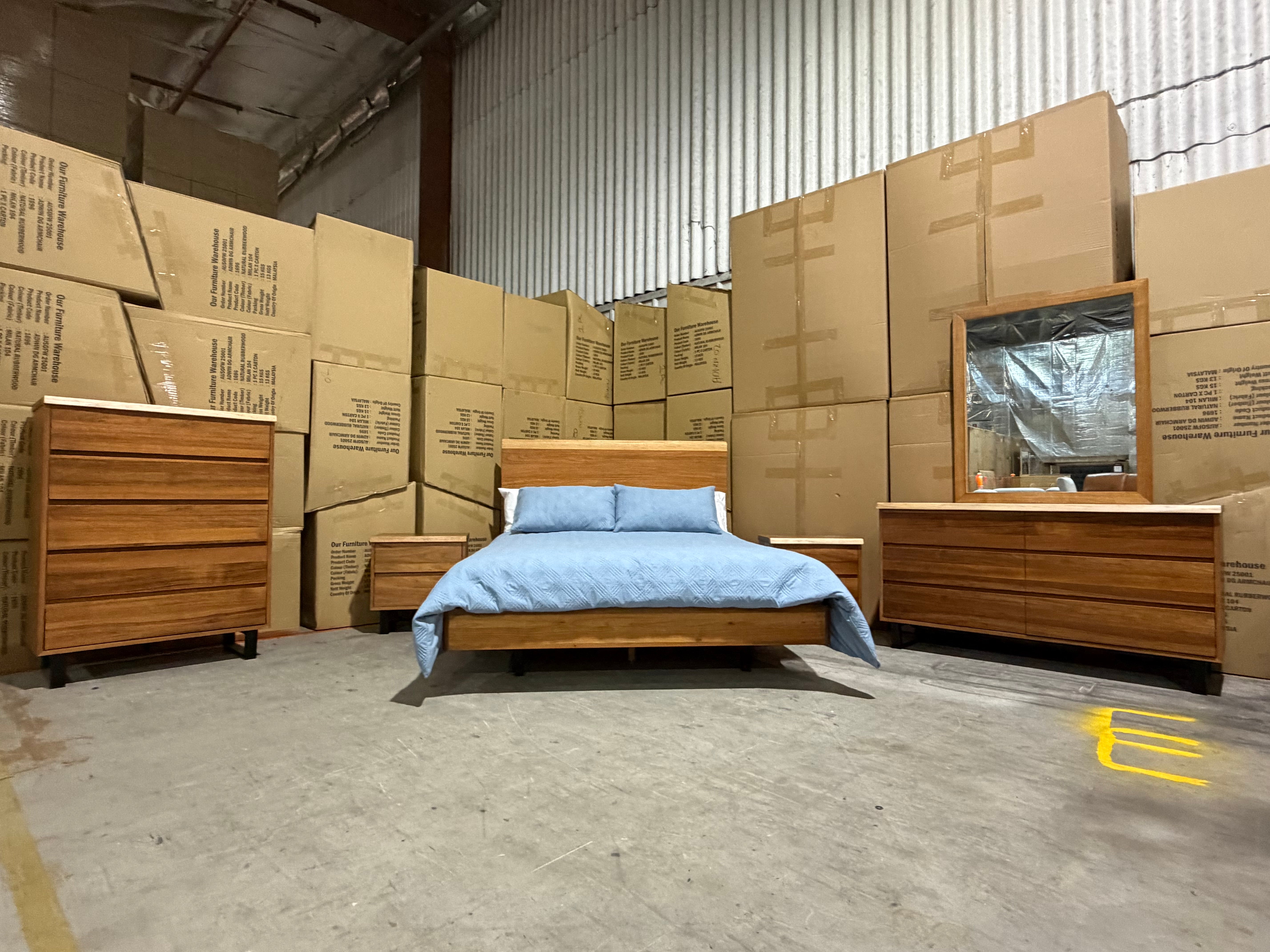 Highland 4 Piece Bedroom Dresser Suite