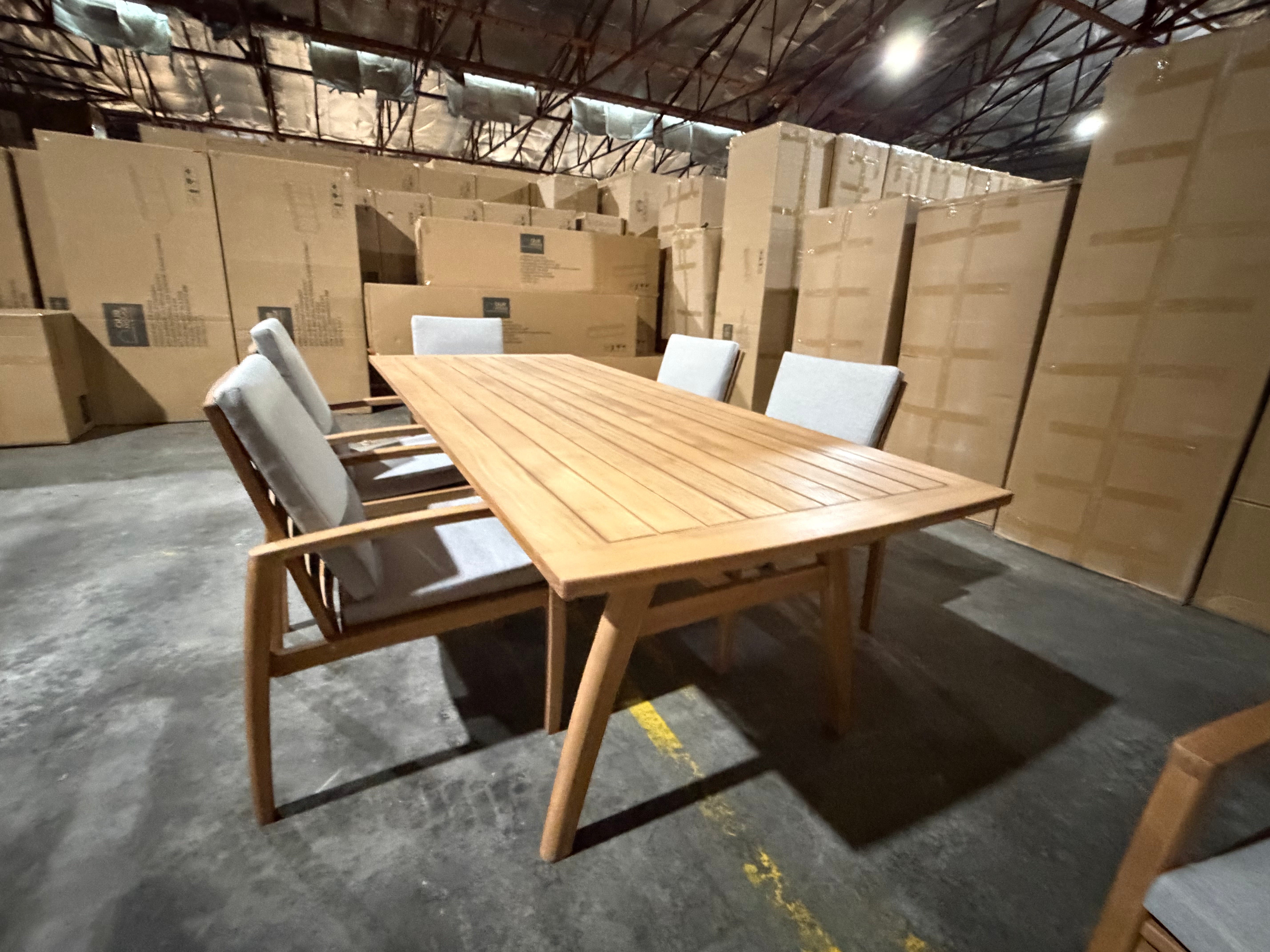Sawyer 7 PCE Outdoor Setting 2100 table 6 X Chairs