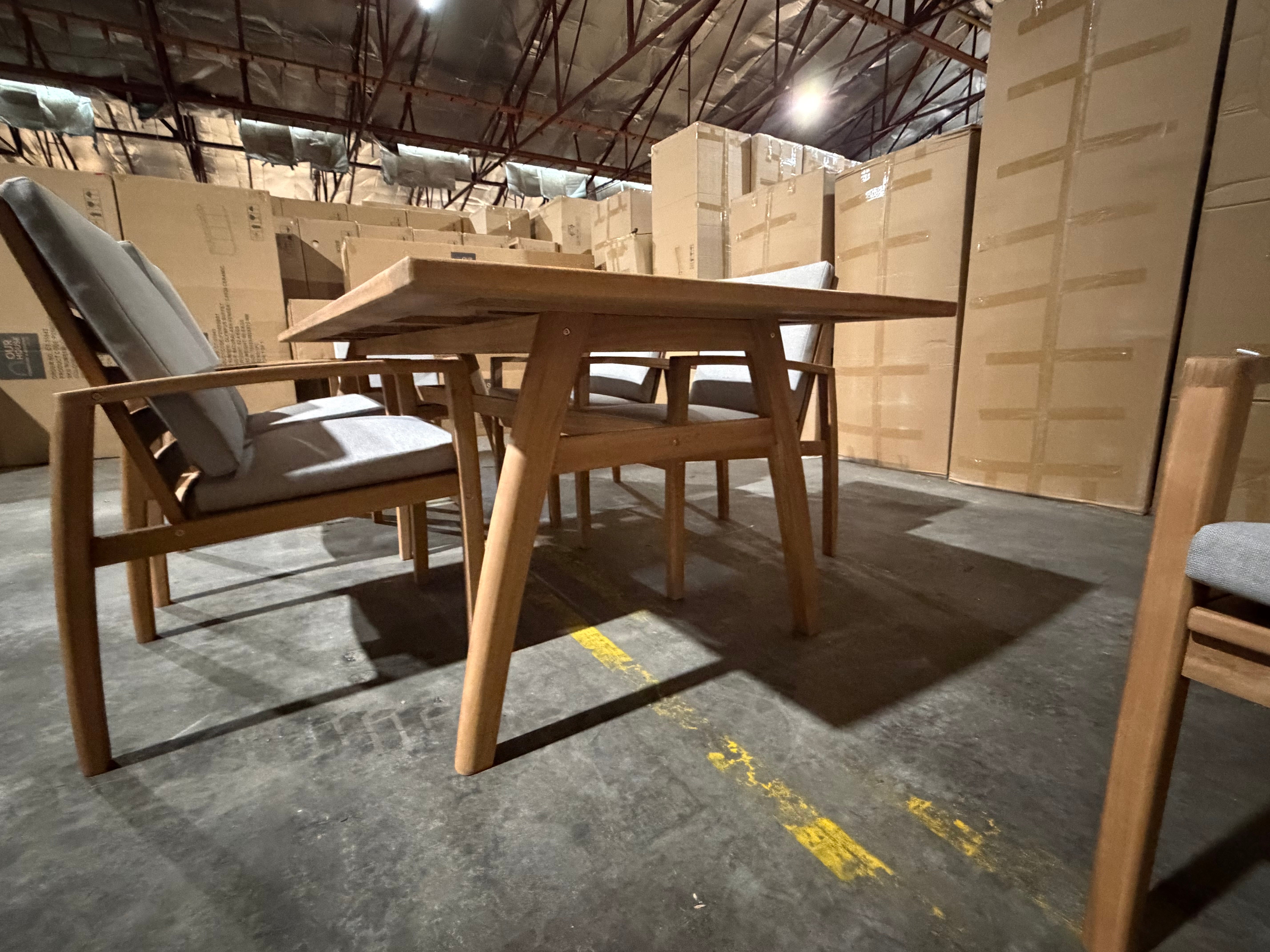 Sawyer 7 PCE Outdoor Setting 2100 table 6 X Chairs