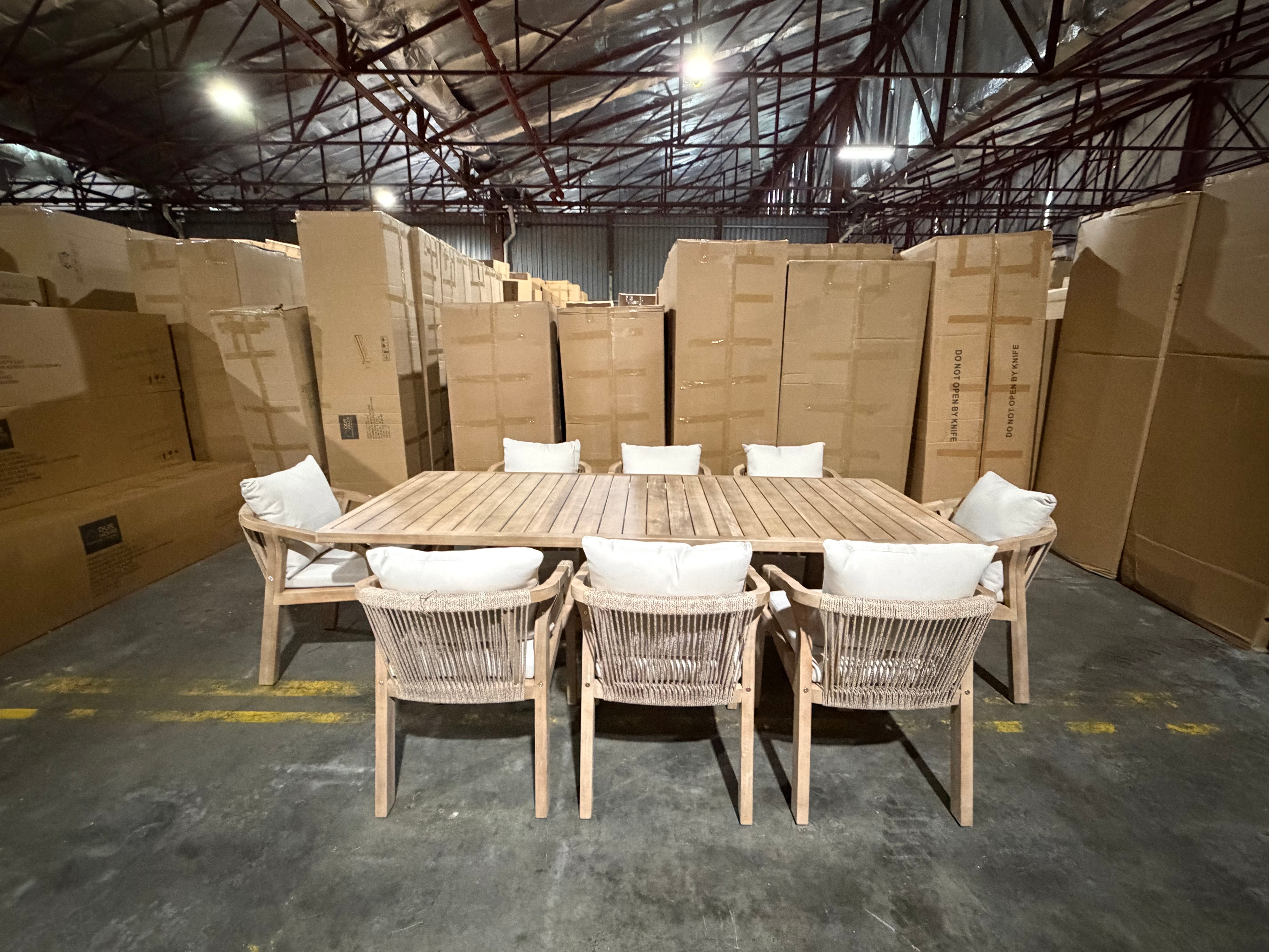 Replay 9pce Outdoor Setting 2300 Table &  8 X Chairs