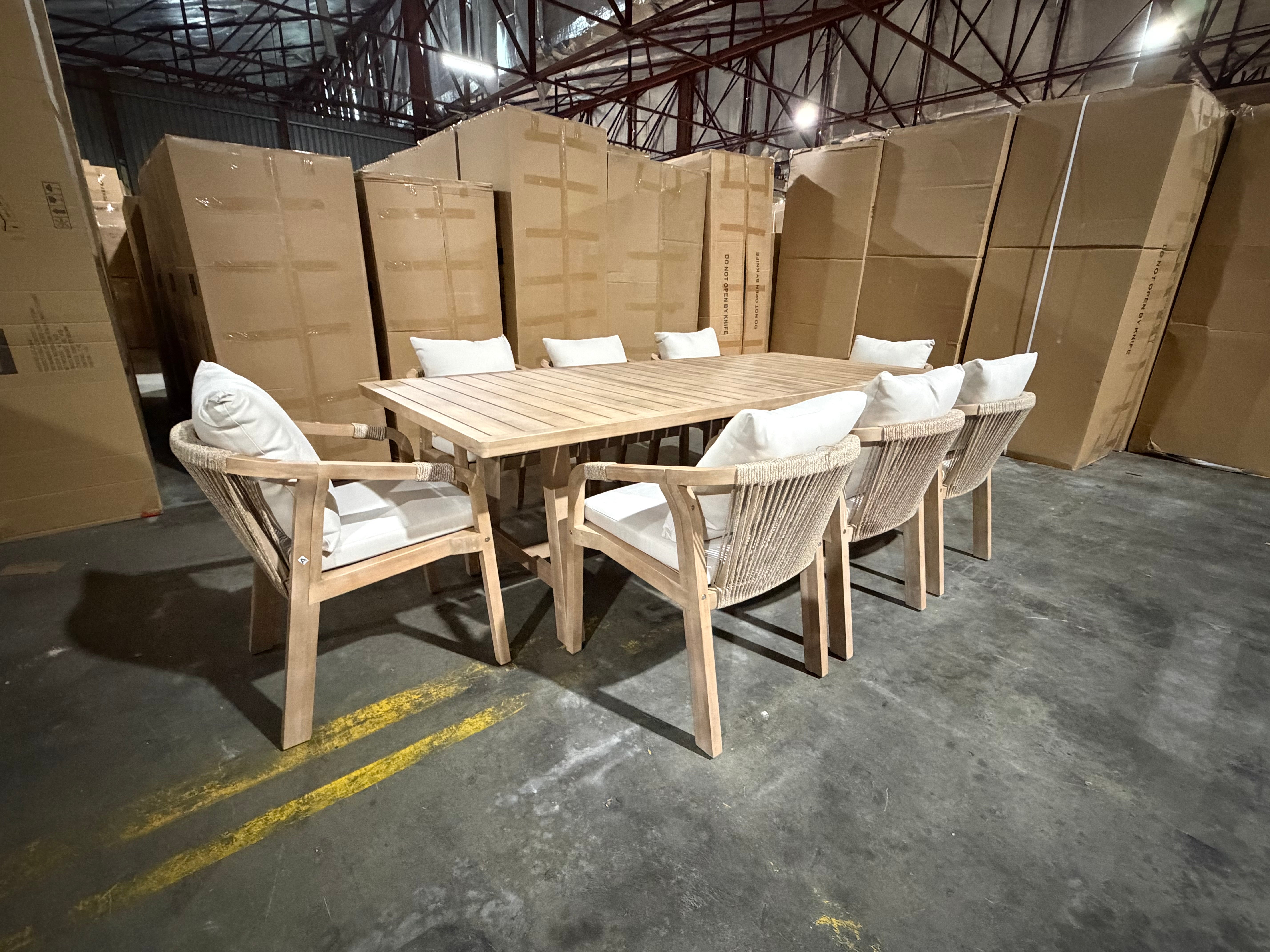 Replay 9pce Outdoor Setting 2300 Table &  8 X Chairs