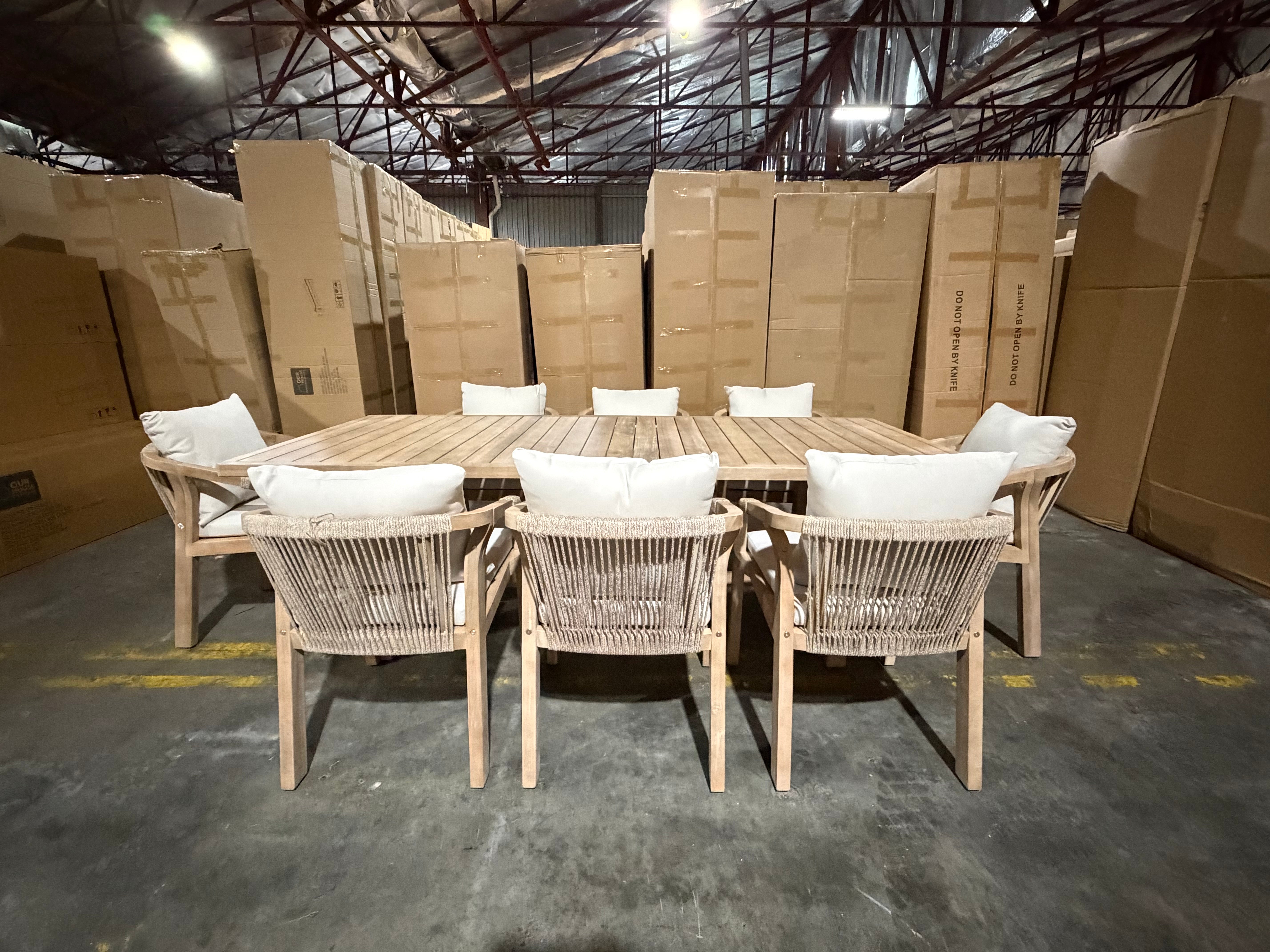 Replay 9pce Outdoor Setting 2300 Table &  8 X Chairs