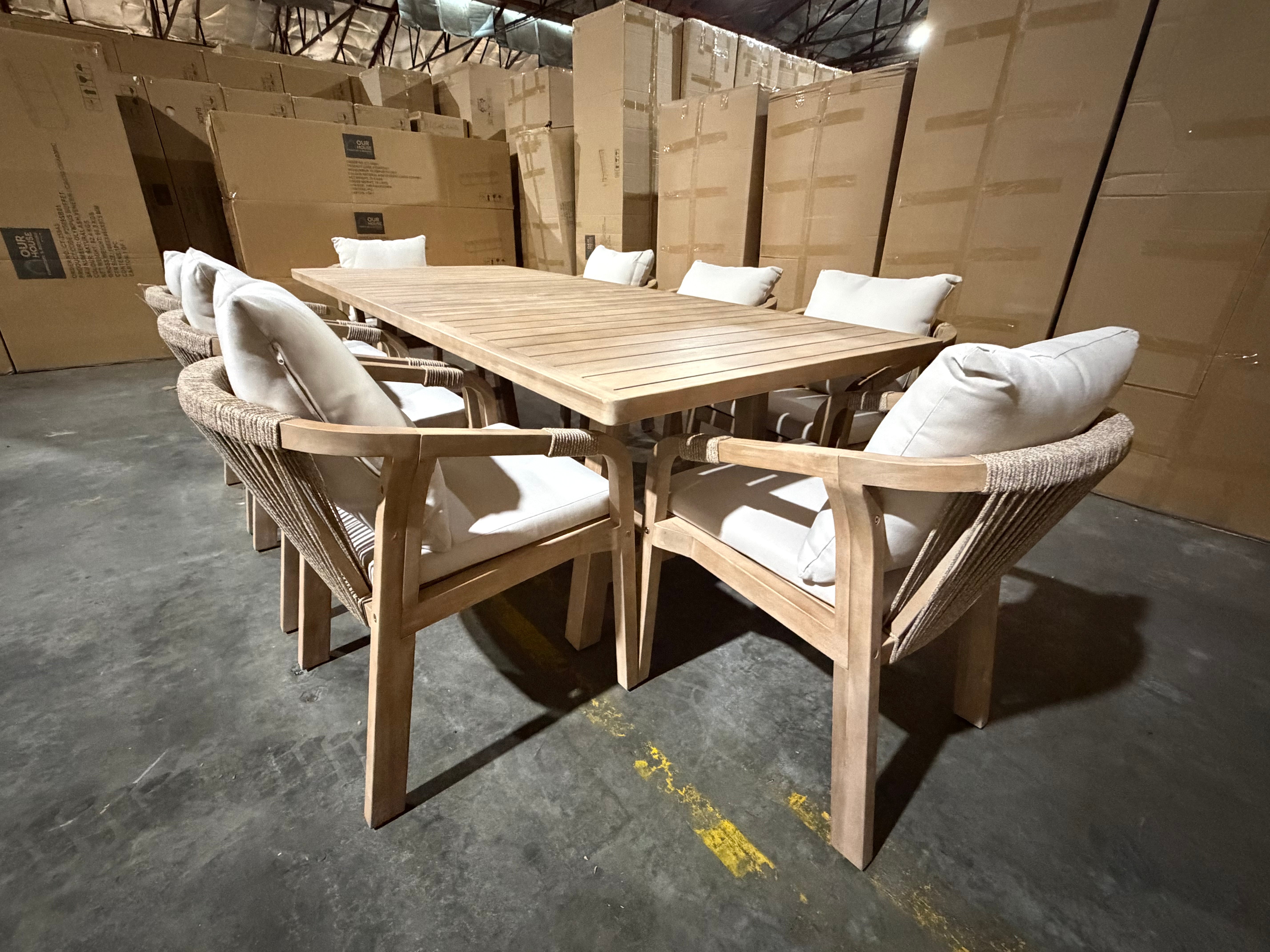 Replay 9pce Outdoor Setting 2300 Table &  8 X Chairs
