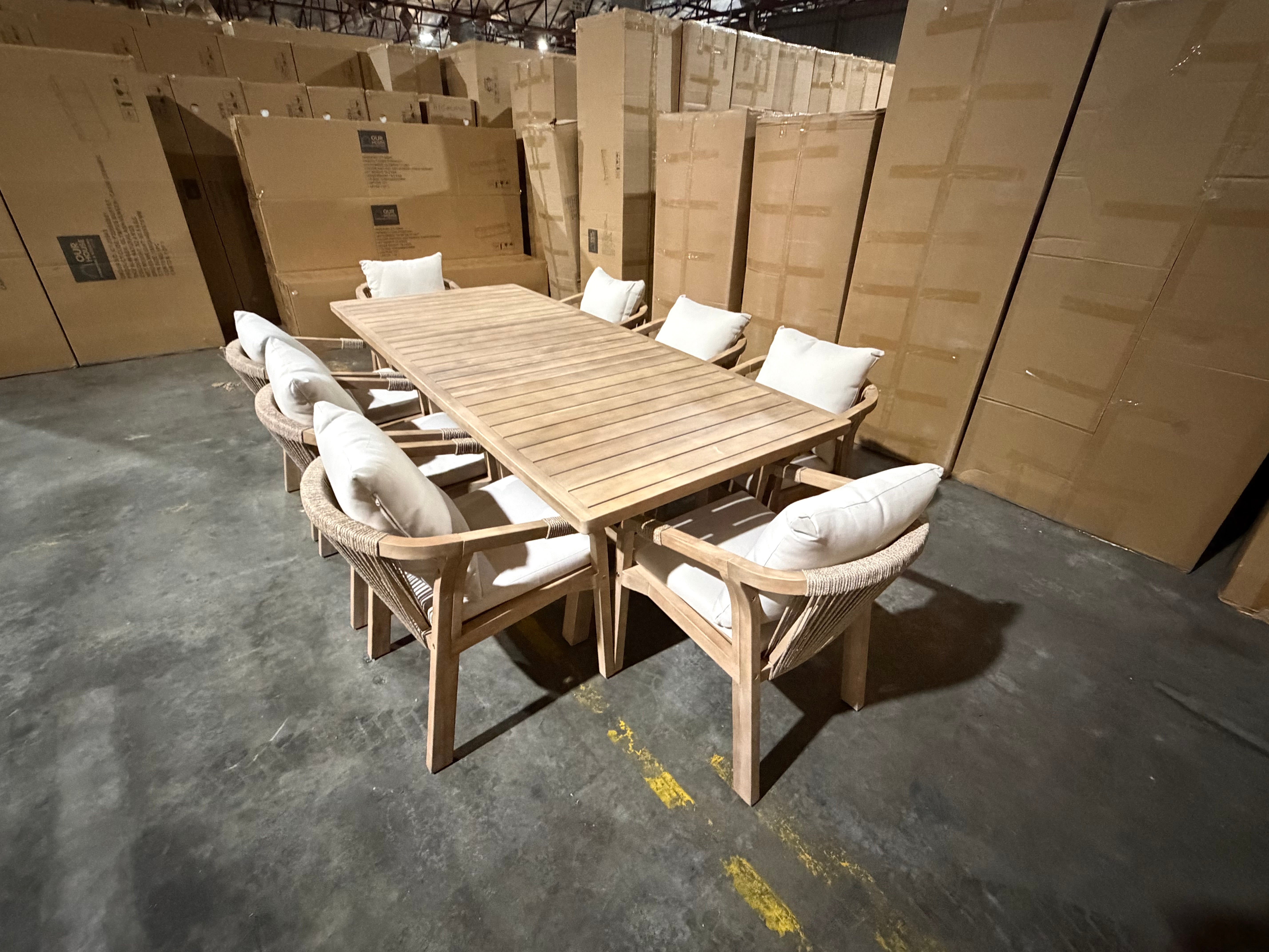 Replay 9pce Outdoor Setting 2300 Table &  8 X Chairs