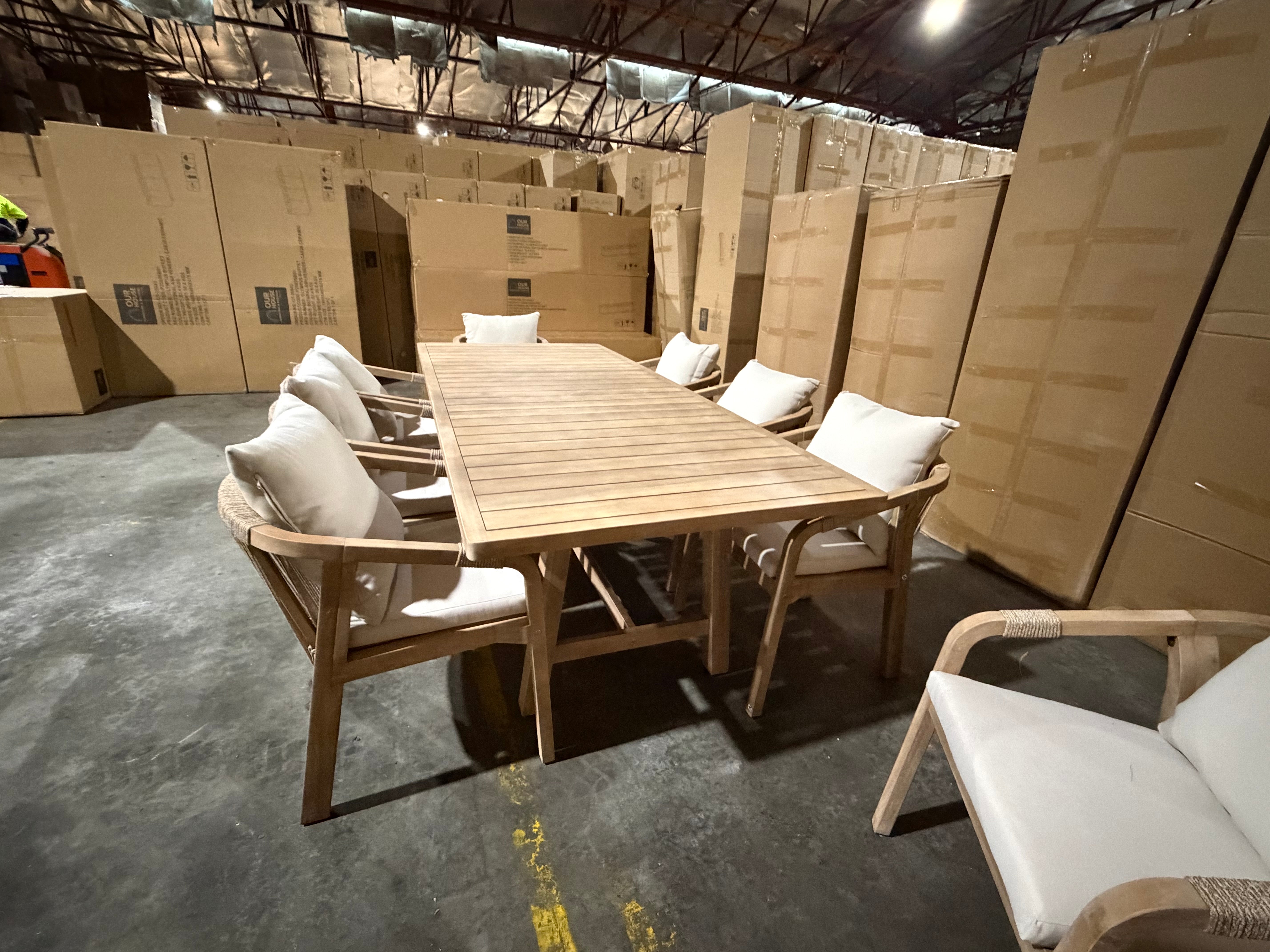 Replay 9pce Outdoor Setting 2300 Table &  8 X Chairs