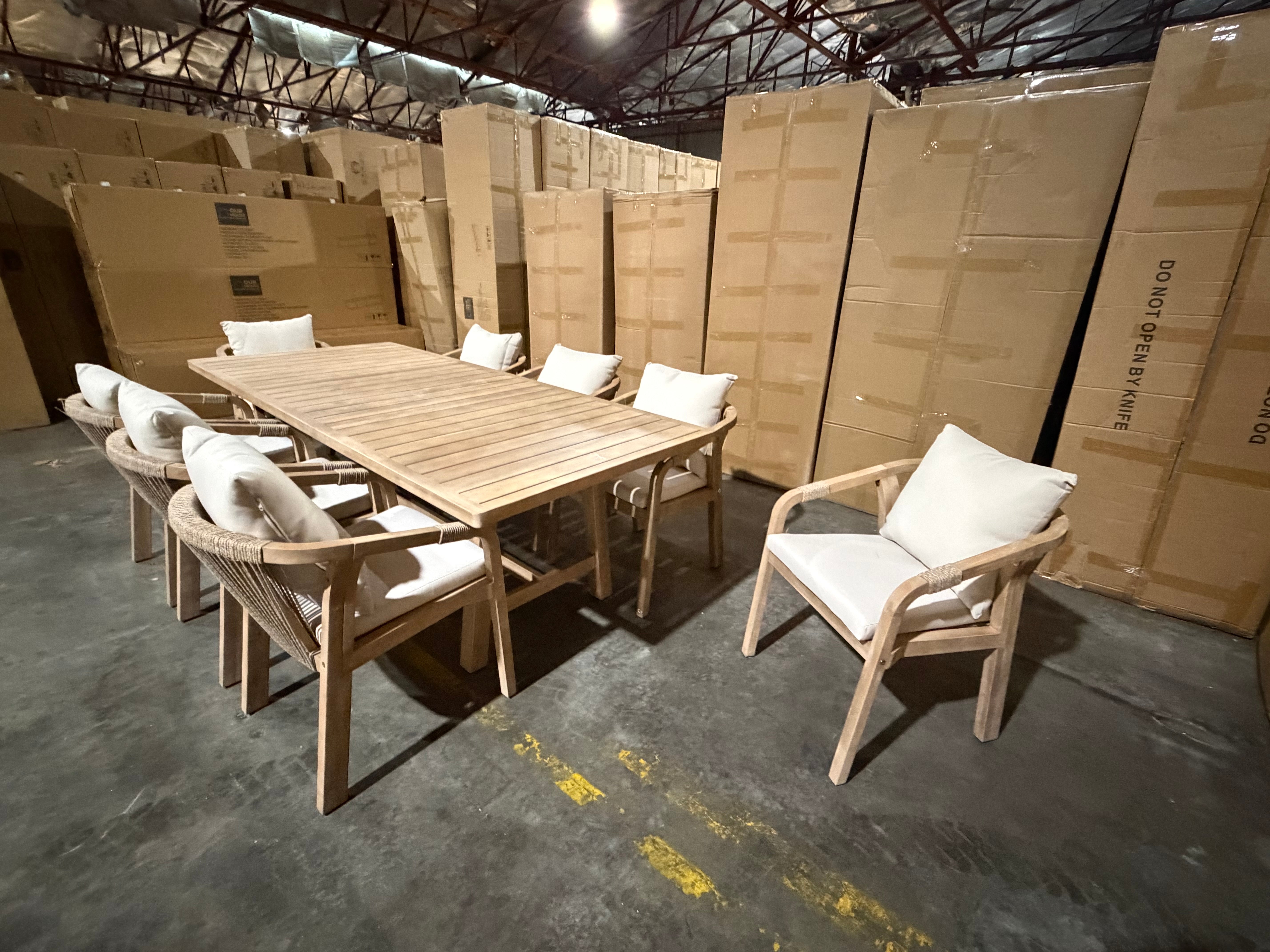Replay 9pce Outdoor Setting 2300 Table &  8 X Chairs