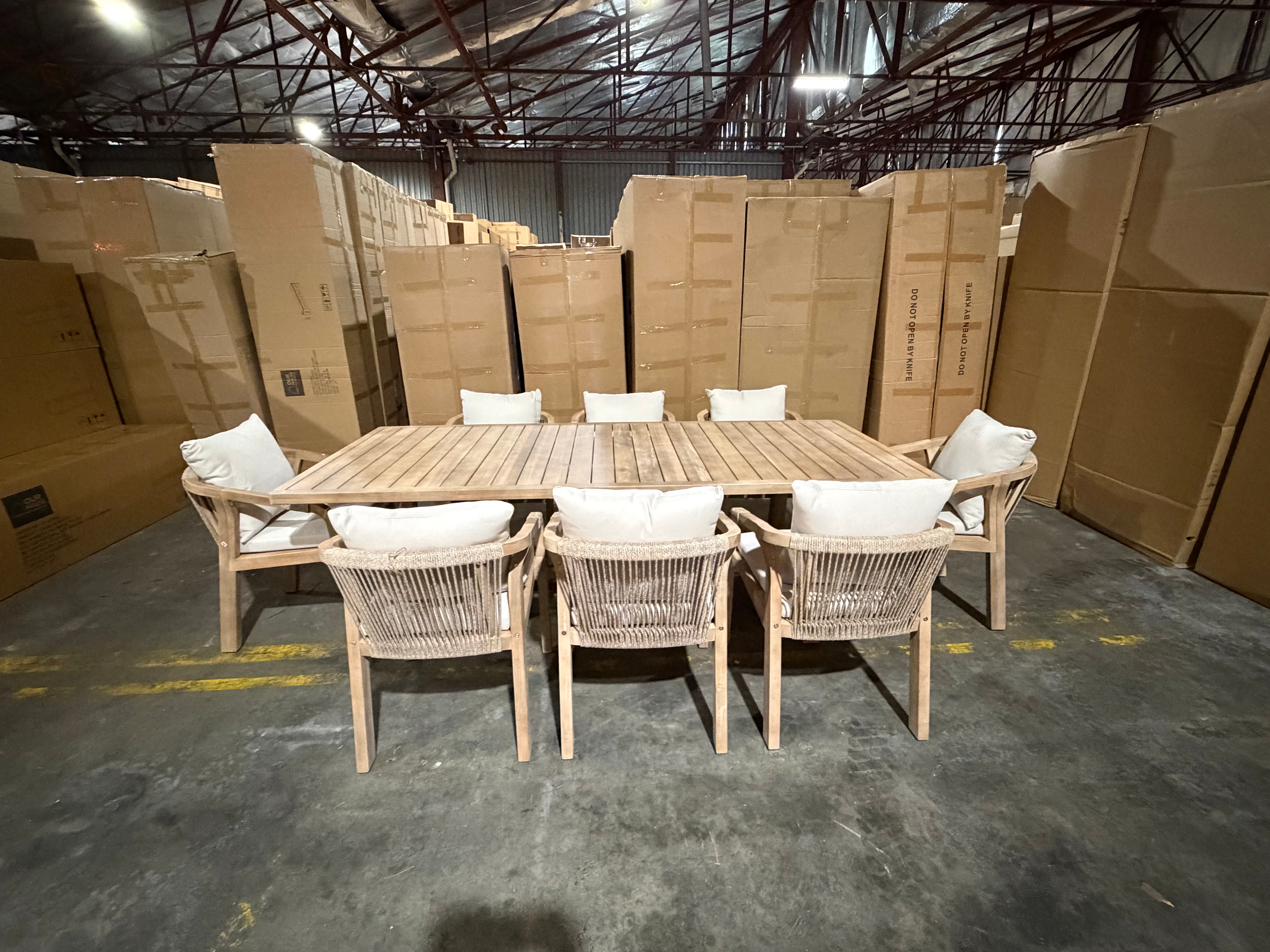 Replay 9pce Outdoor Setting 2300 Table &  8 X Chairs