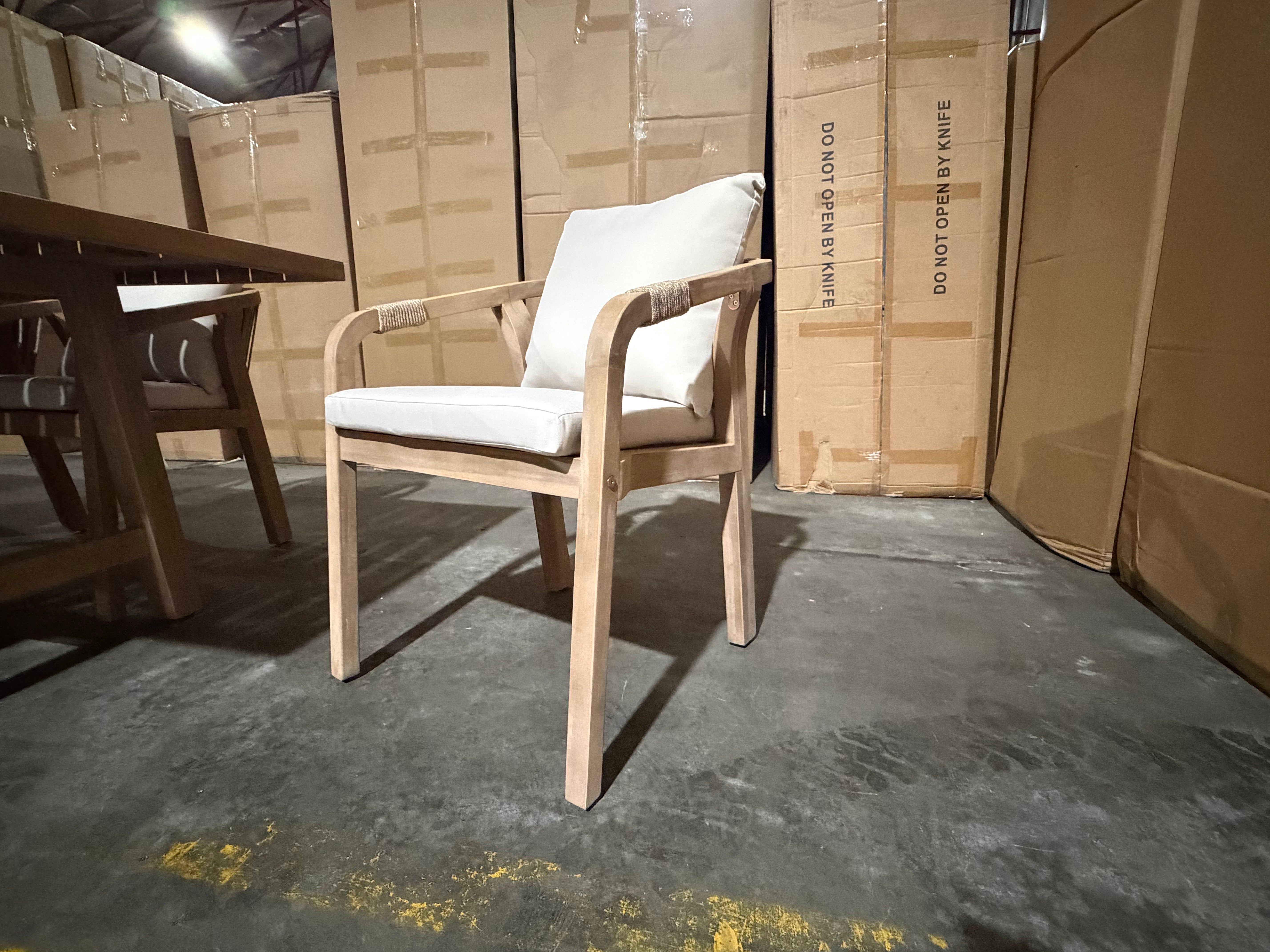 Replay 7pce Outdoor Setting 1700 x900 Table 6 X Chairs