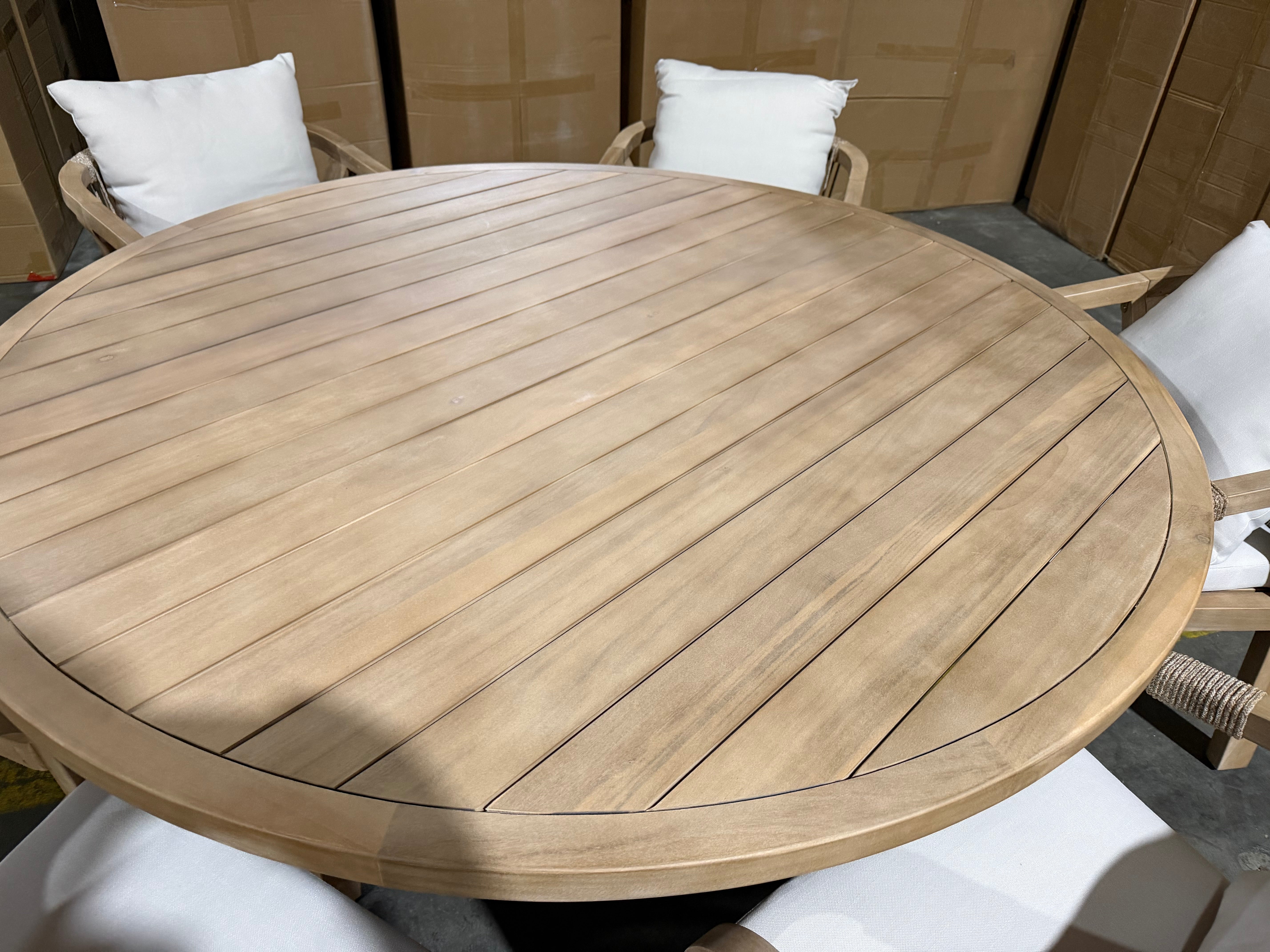 Replay 7 PCE Outdoor Setting 1500 Round Table 6 X Chairs