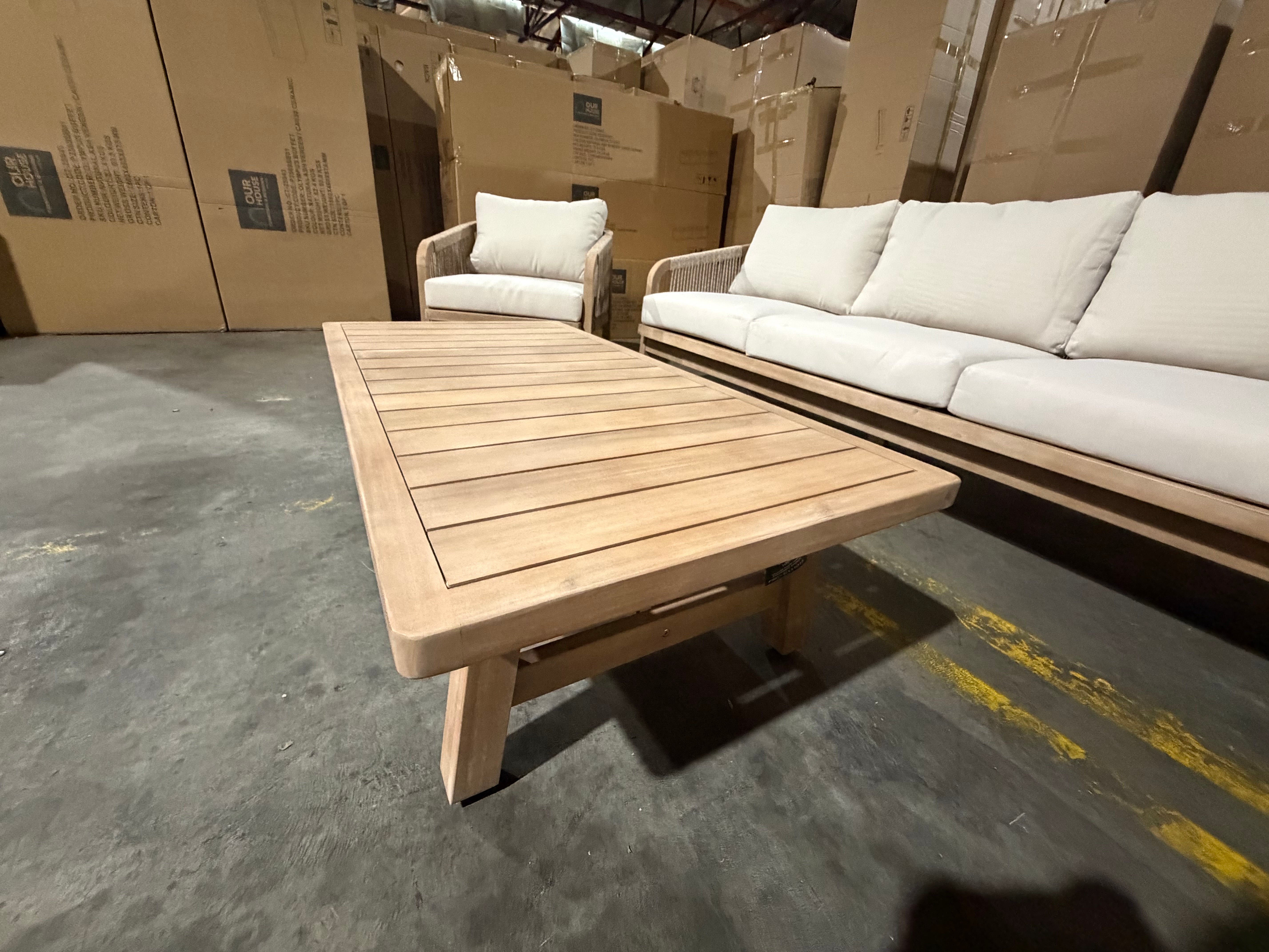 Replay 4pce Outdoor Lounge 3 seater 2 x Singles & Coffee Table