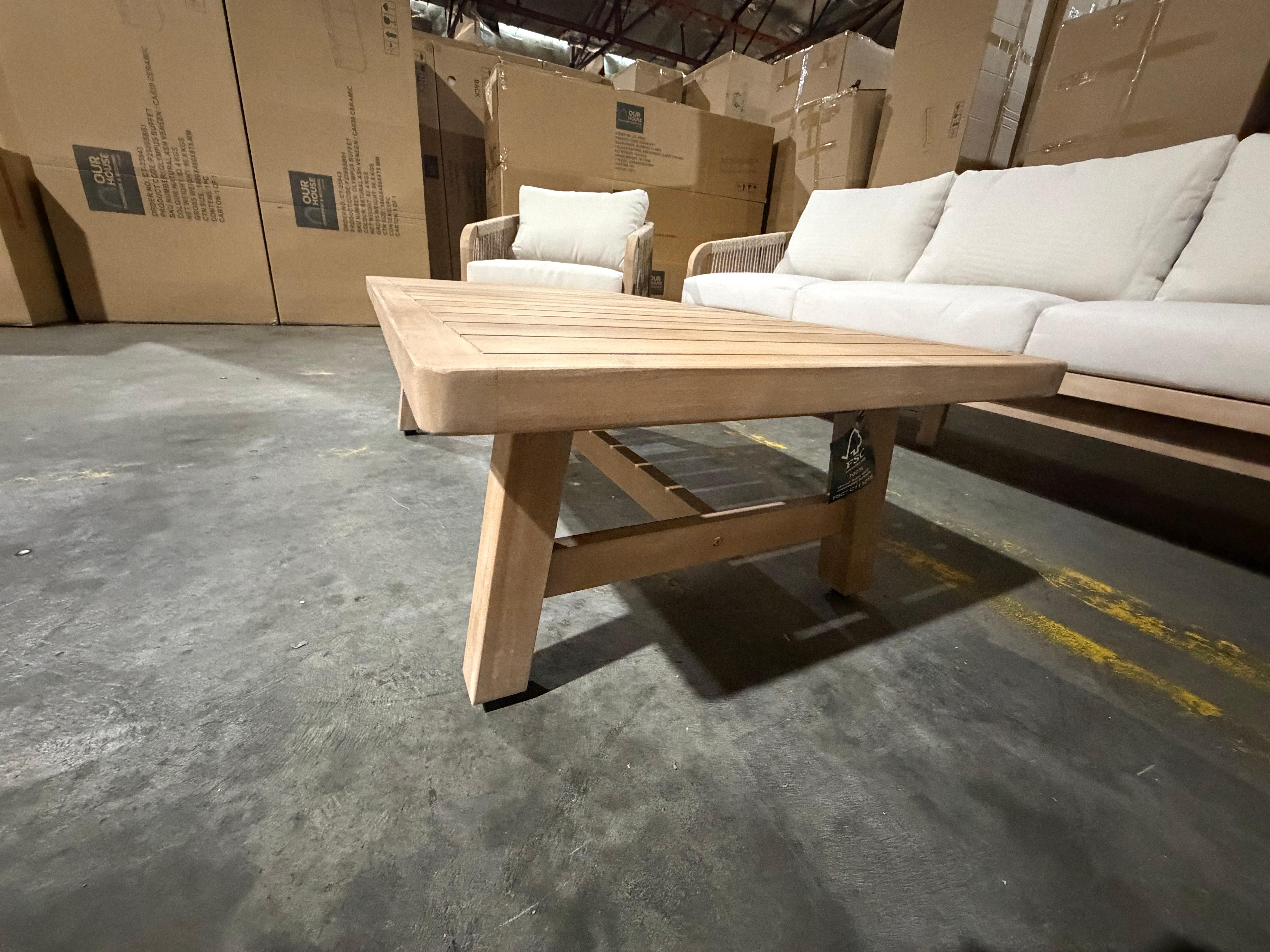 Replay 4pce Outdoor Lounge 3 seater 2 x Singles & Coffee Table