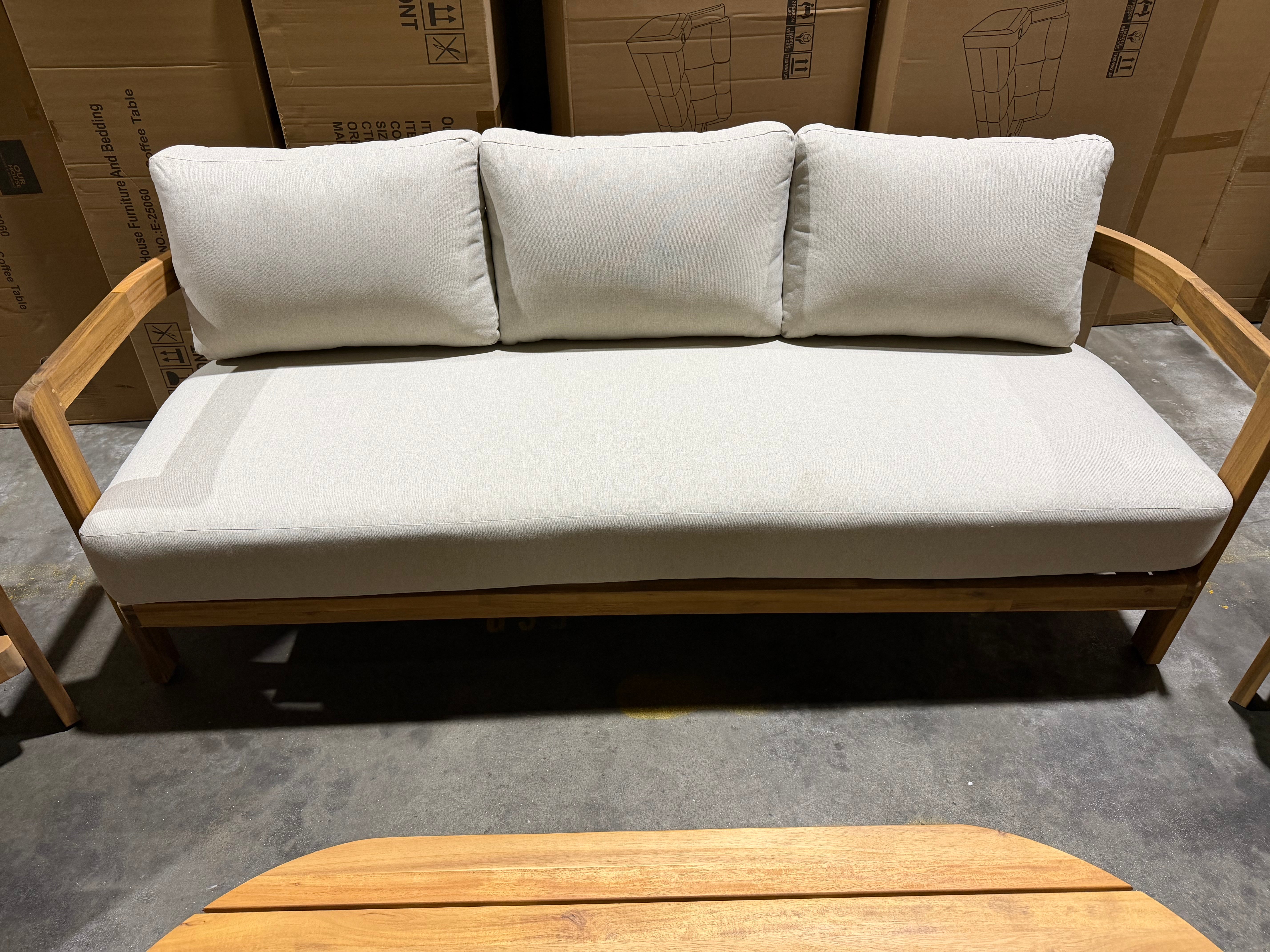 Volare 4pce Outdoor Lounge 3 Seater 2x Singles & Coffee Table