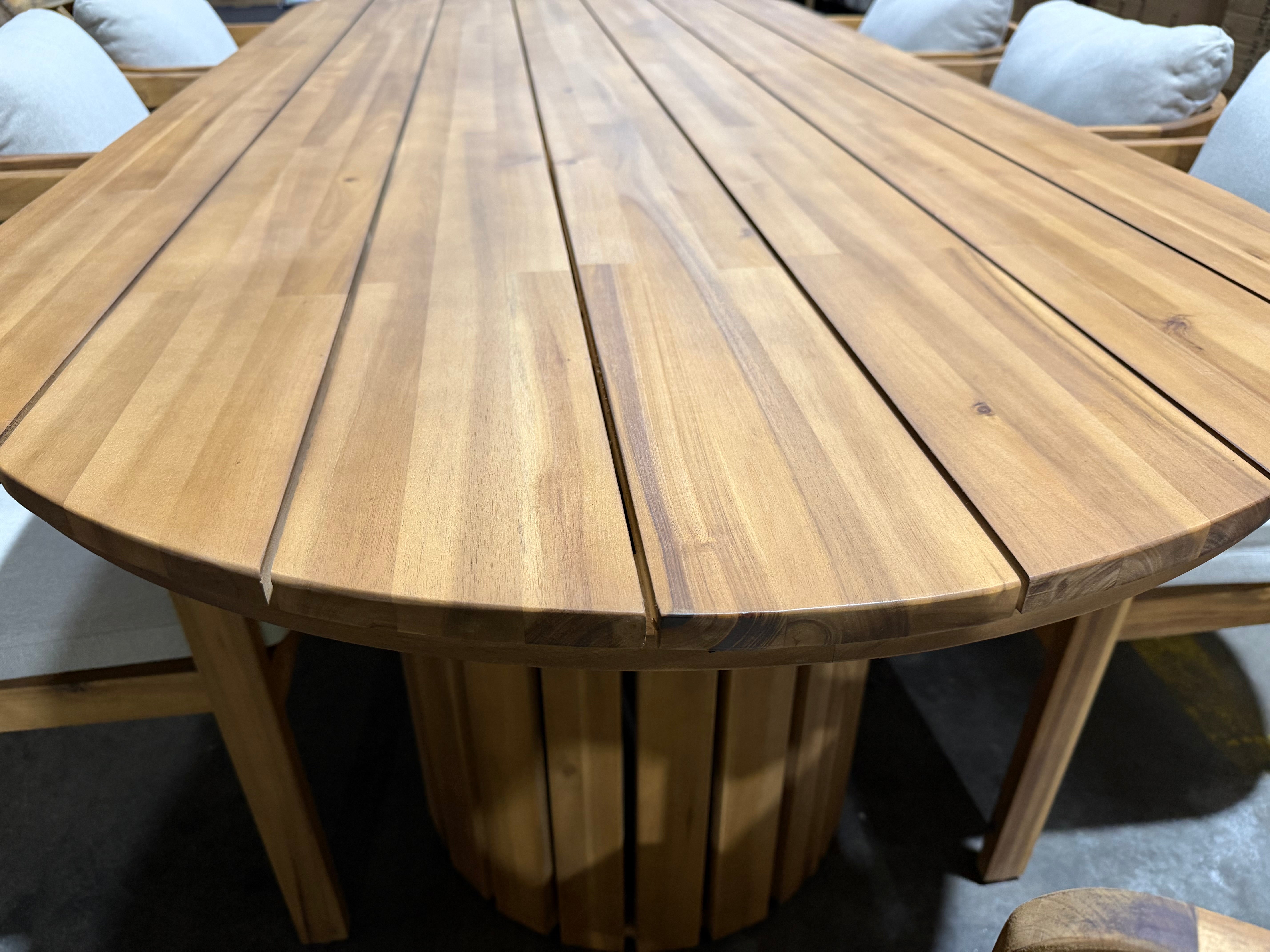 Volare 9pce Outdoor Setting 2300 Table 8 X Chairs