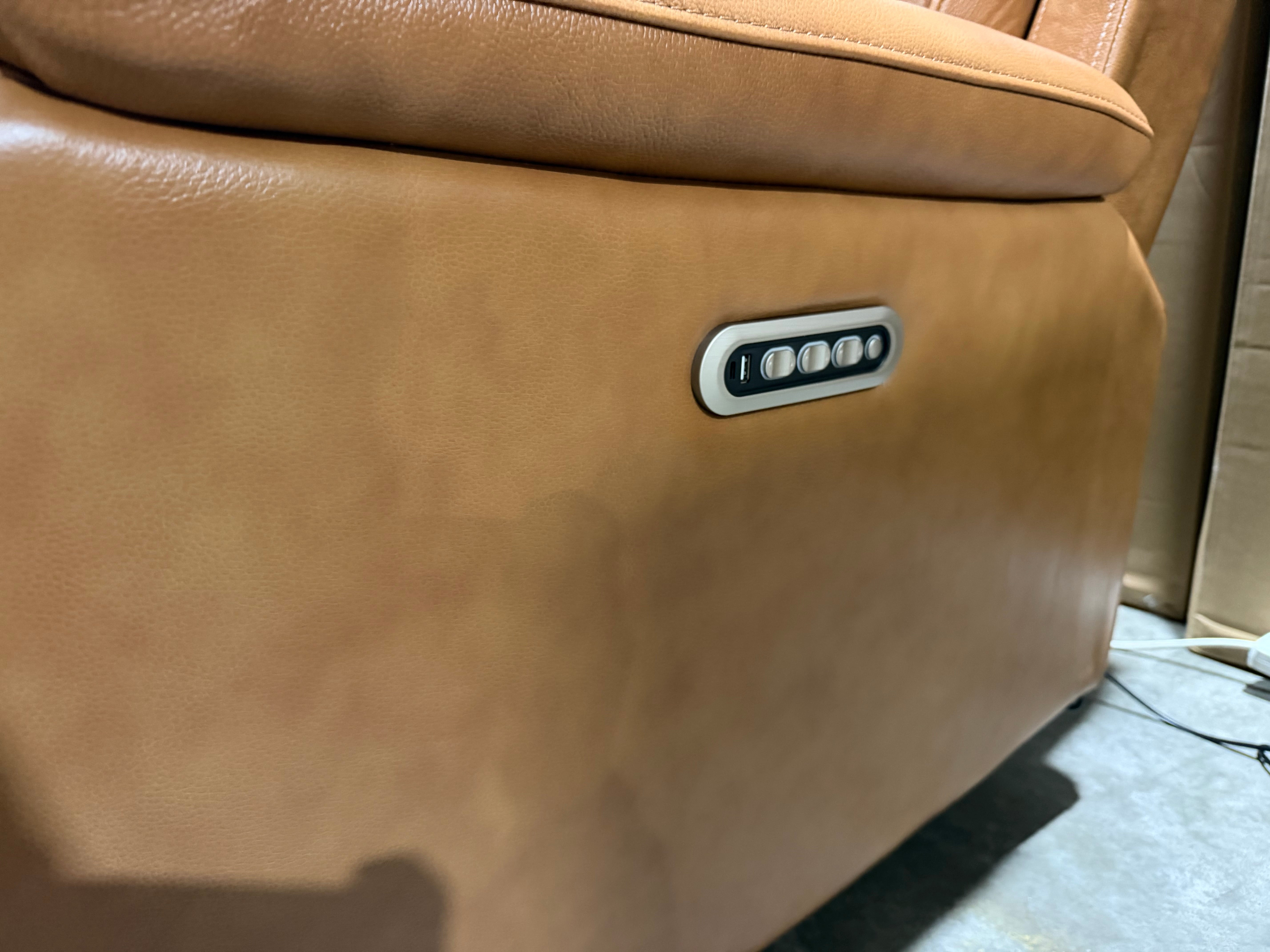 Icon 2 Seater With Triple Mech Electric Seat, Headrest & Lumbar In Tan