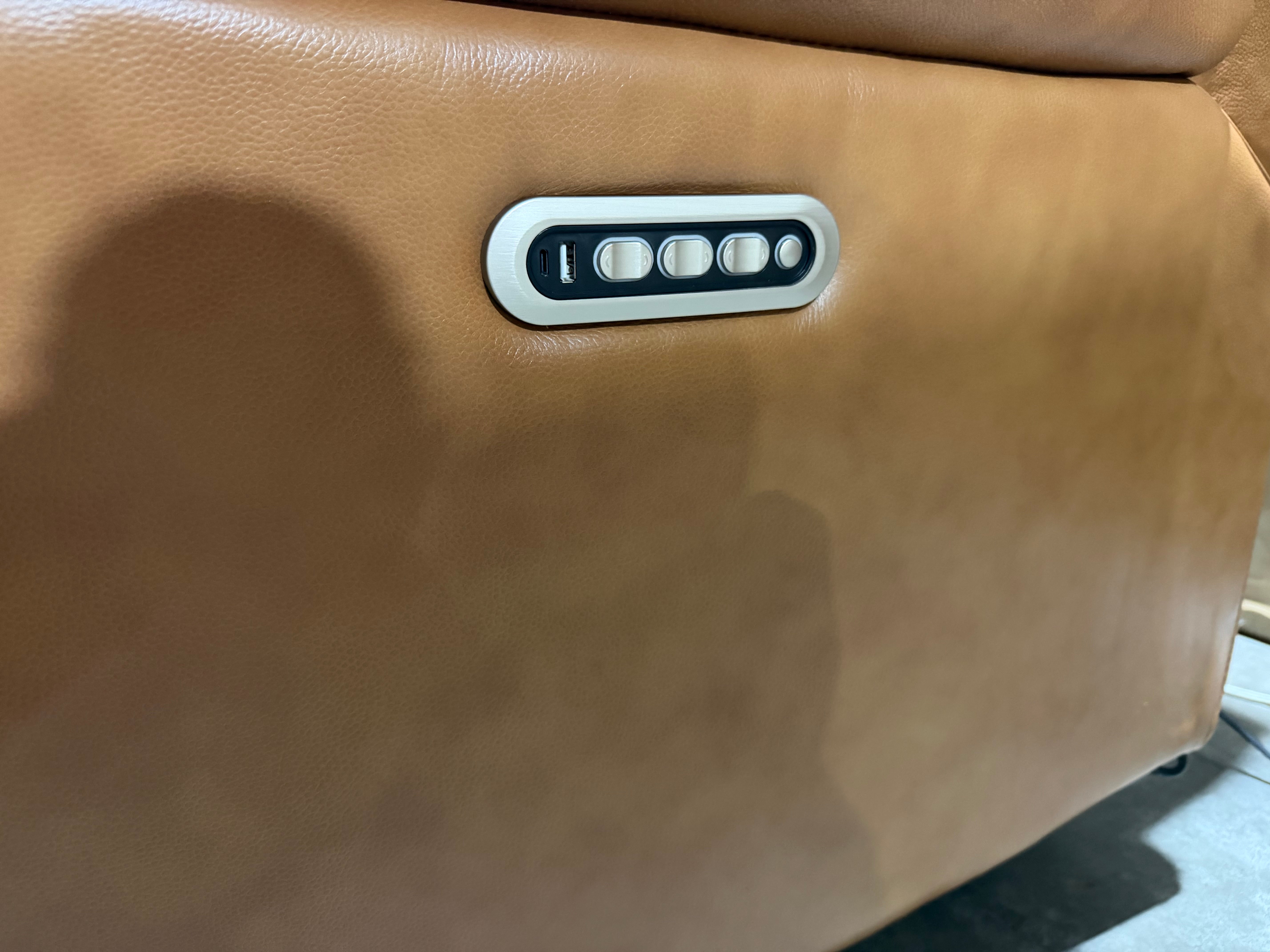 Icon 2 Seater With Triple Mech Electric Seat, Headrest & Lumbar In Tan
