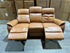 Icon 3 seater with Triple Mech Electric Seat, Headrest & Lumbar In Tan