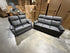 Icon 3+2 Seater Lounge Package In Matte Black Triple Motion