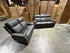 Icon 3+2 Seater Lounge Package In Matte Black Triple Motion